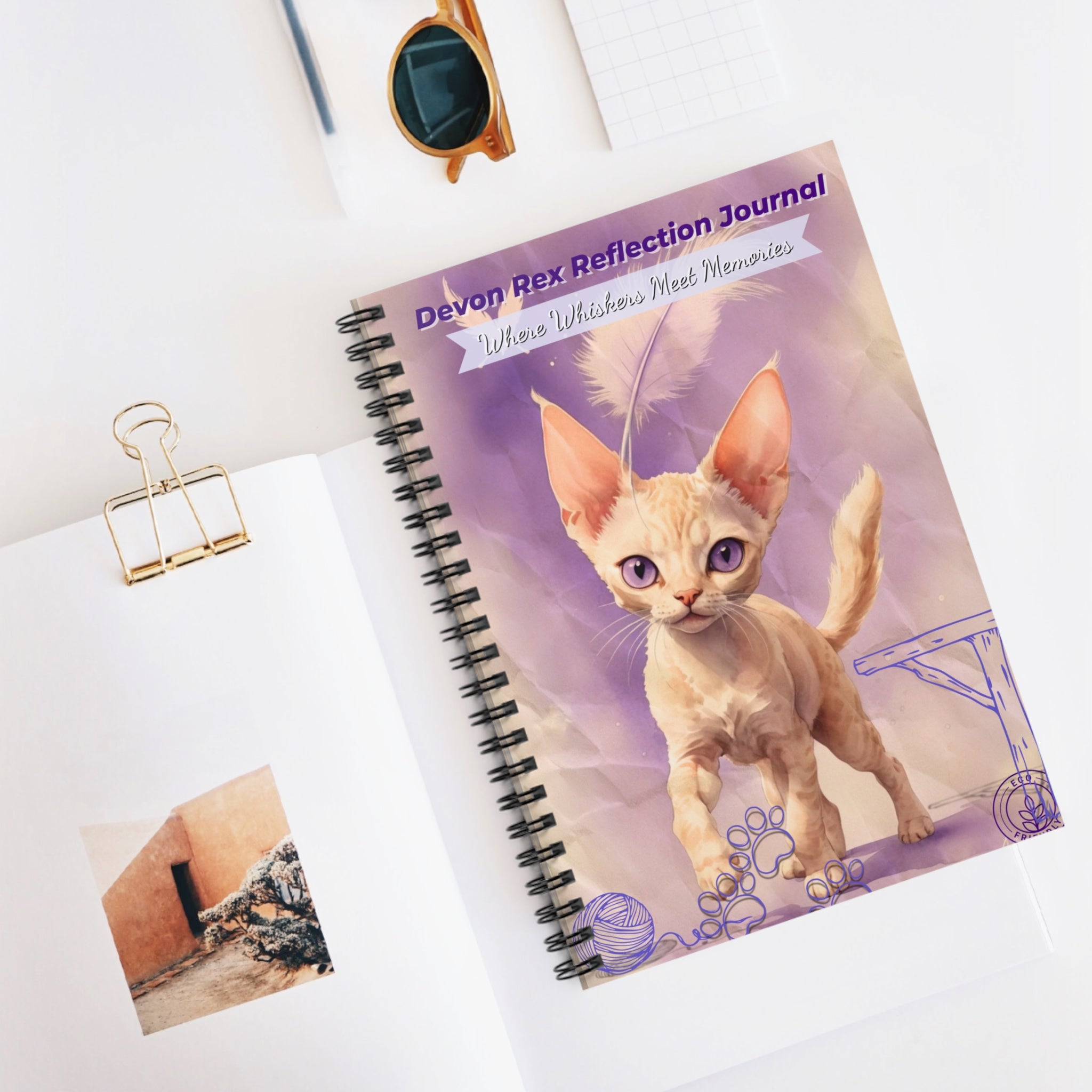 Devon Rex Memory Keeper- Where Whiskers Meet Memories, Cute Cat Notebook, Cat Lover Gift, Pet Memory Book, Journal for Cat [...]