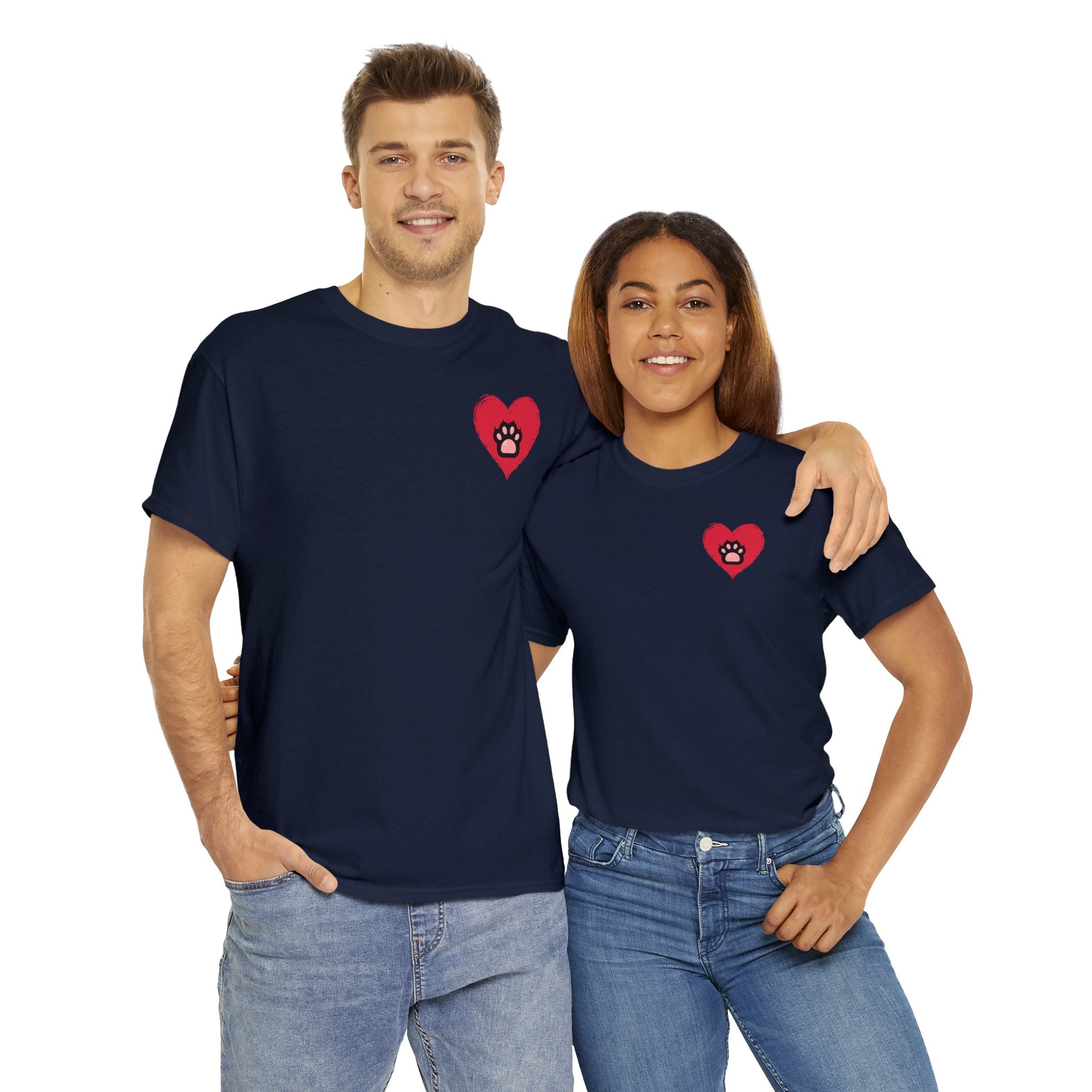 "Heart Paw" Cotton Tee