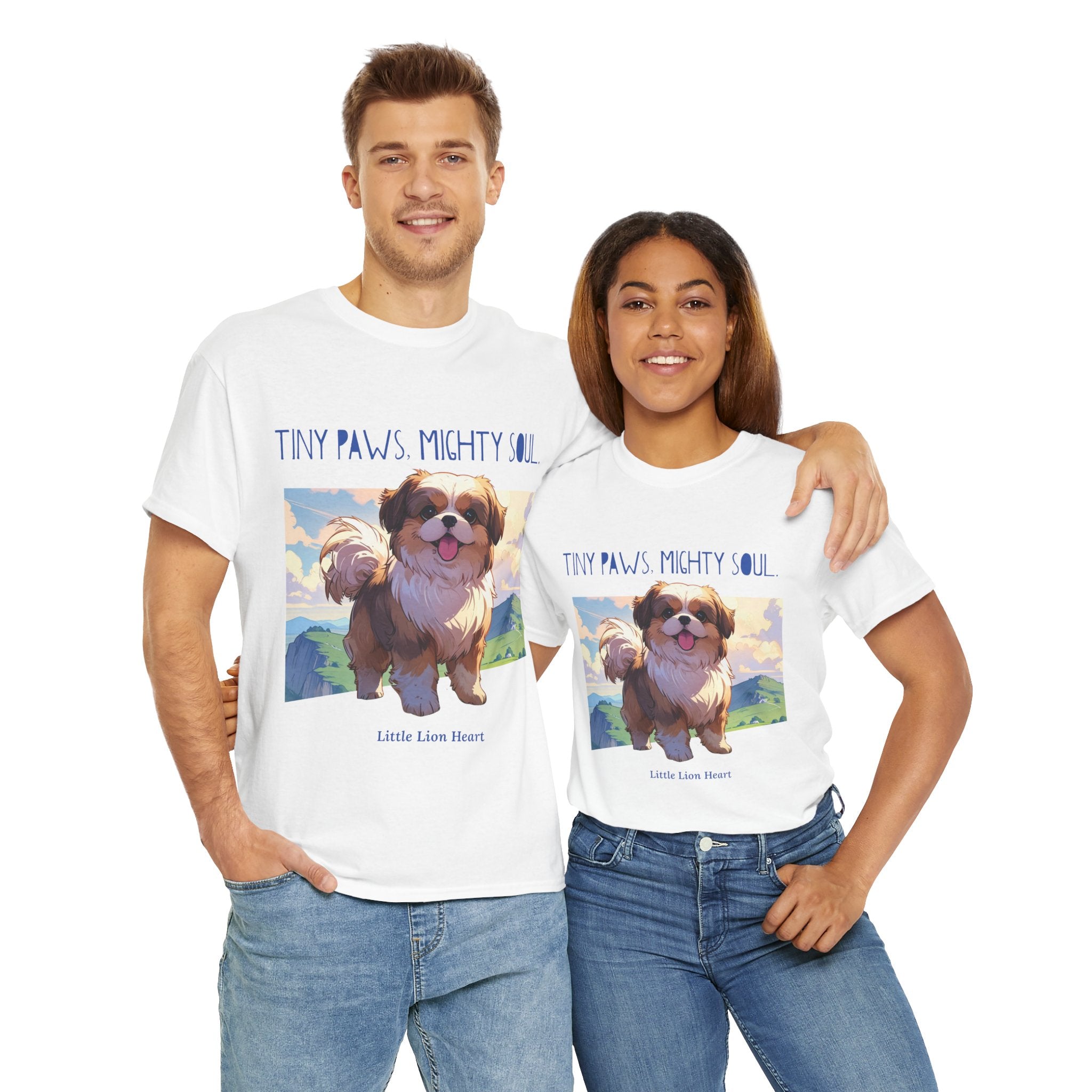 Unisex Little Lion Heart Shih Tzu T-Shirt