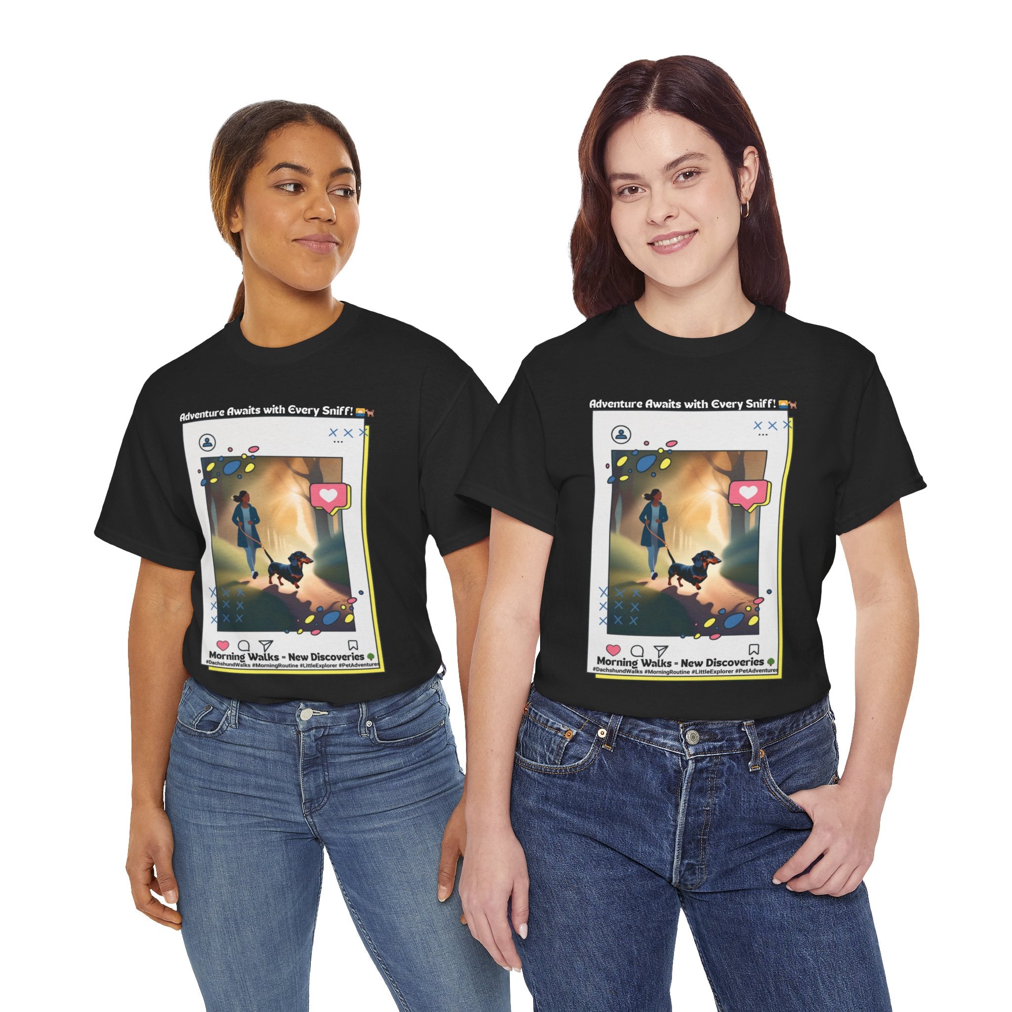 Women's - Morning Walks with Max: Dachshund Exploration T-Shirt