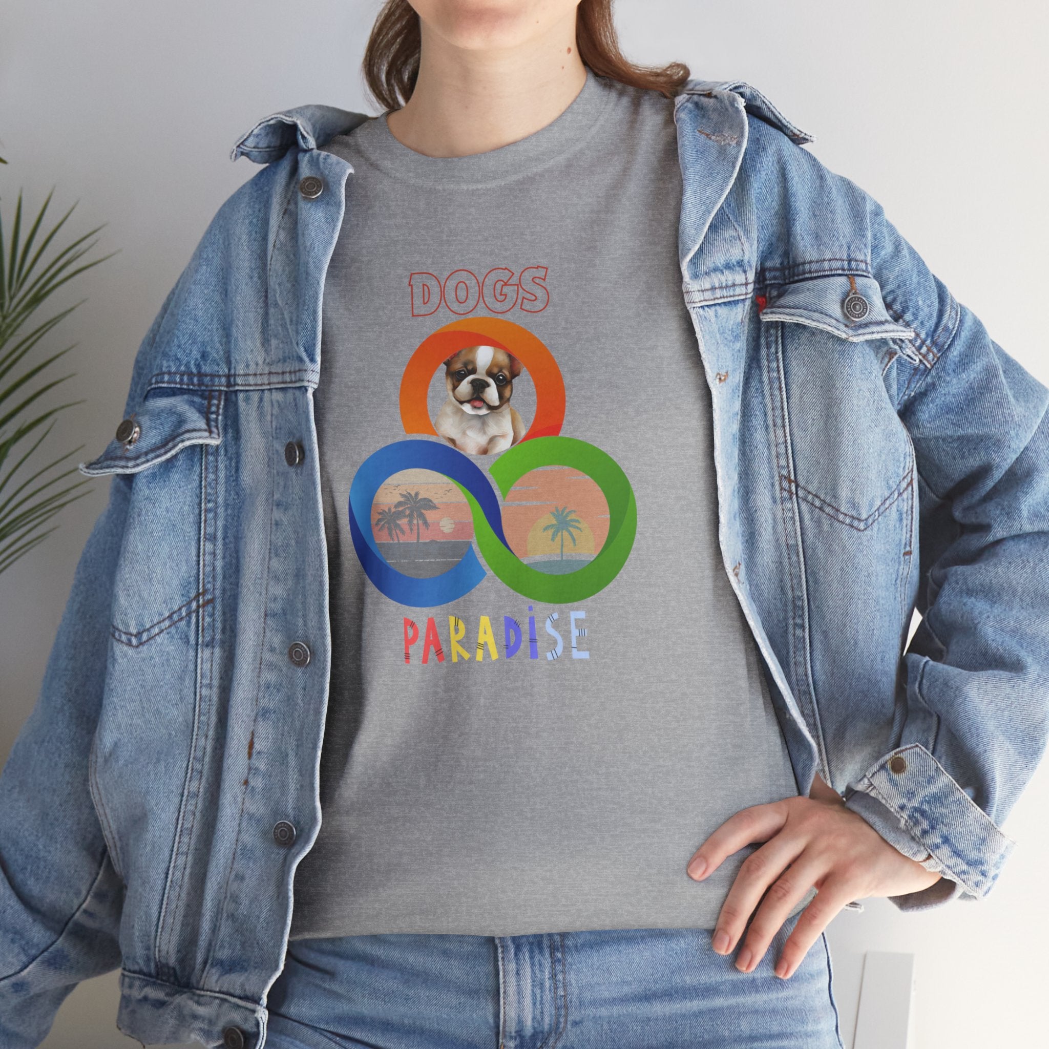 Unisex - Dog's Paradise French Bulldog T-Shirt