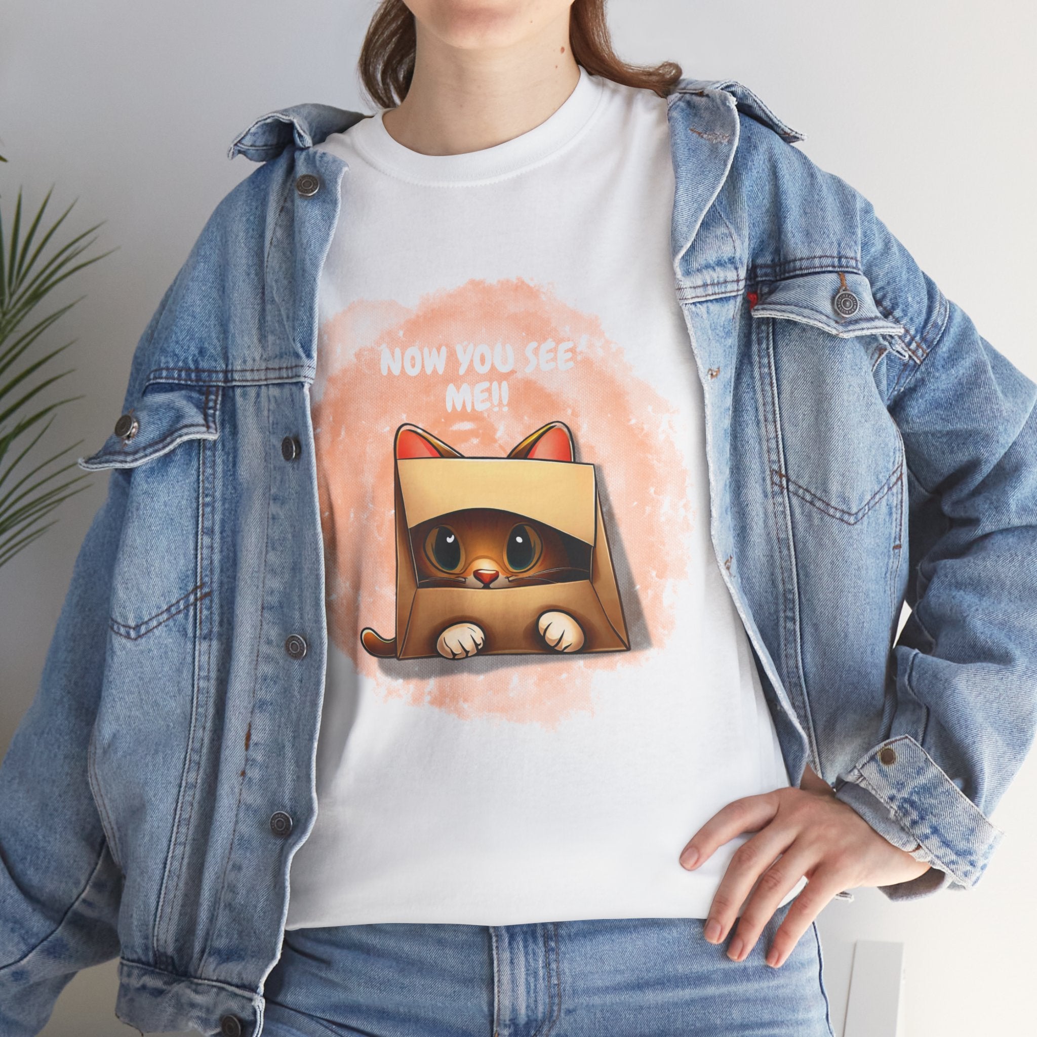 Unisex - Peek-a-Boo Kitty T-Shirt