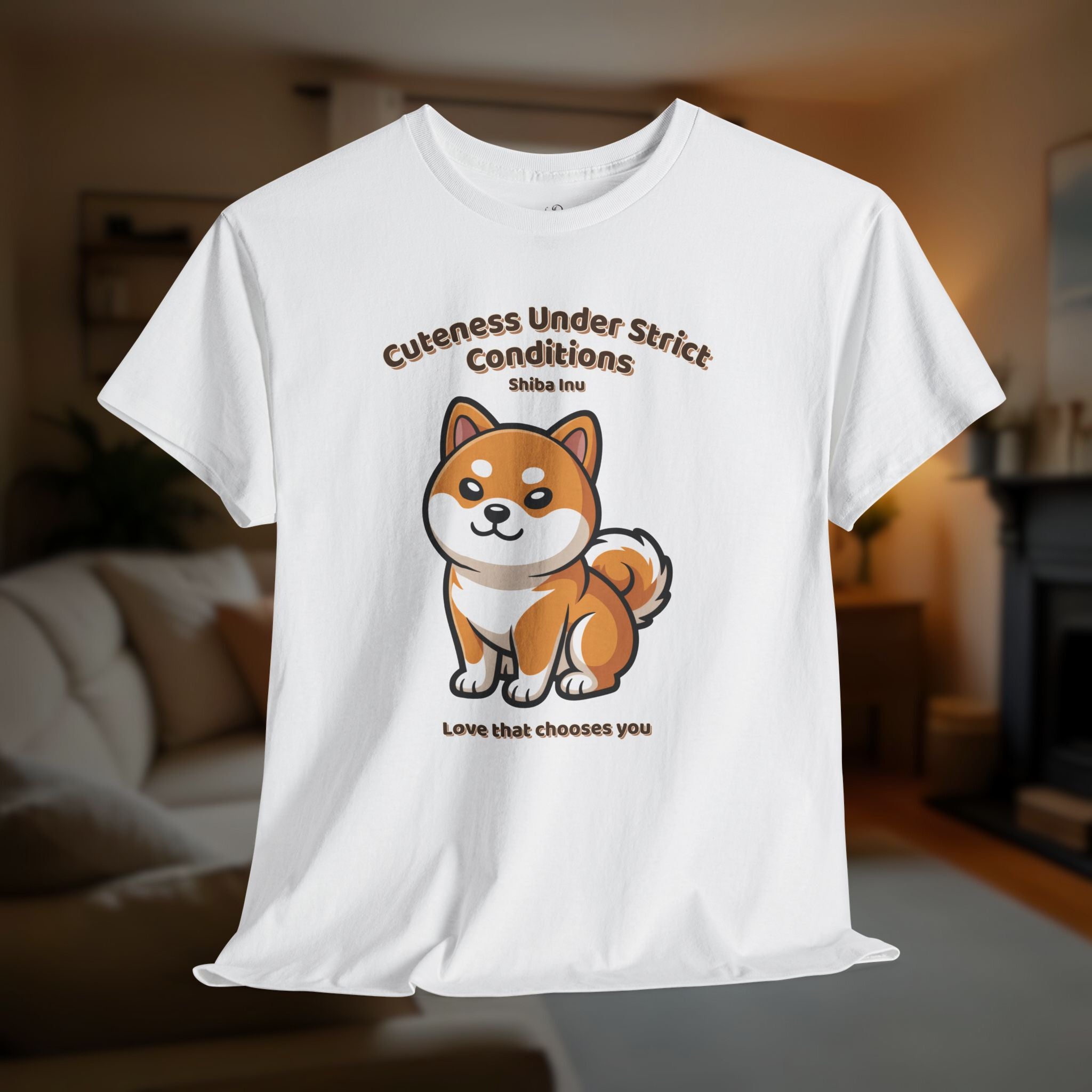 Unisex T-Shirt – Cuteness Under Strict Conditions: Shiba Inu Everyday Moments Edition