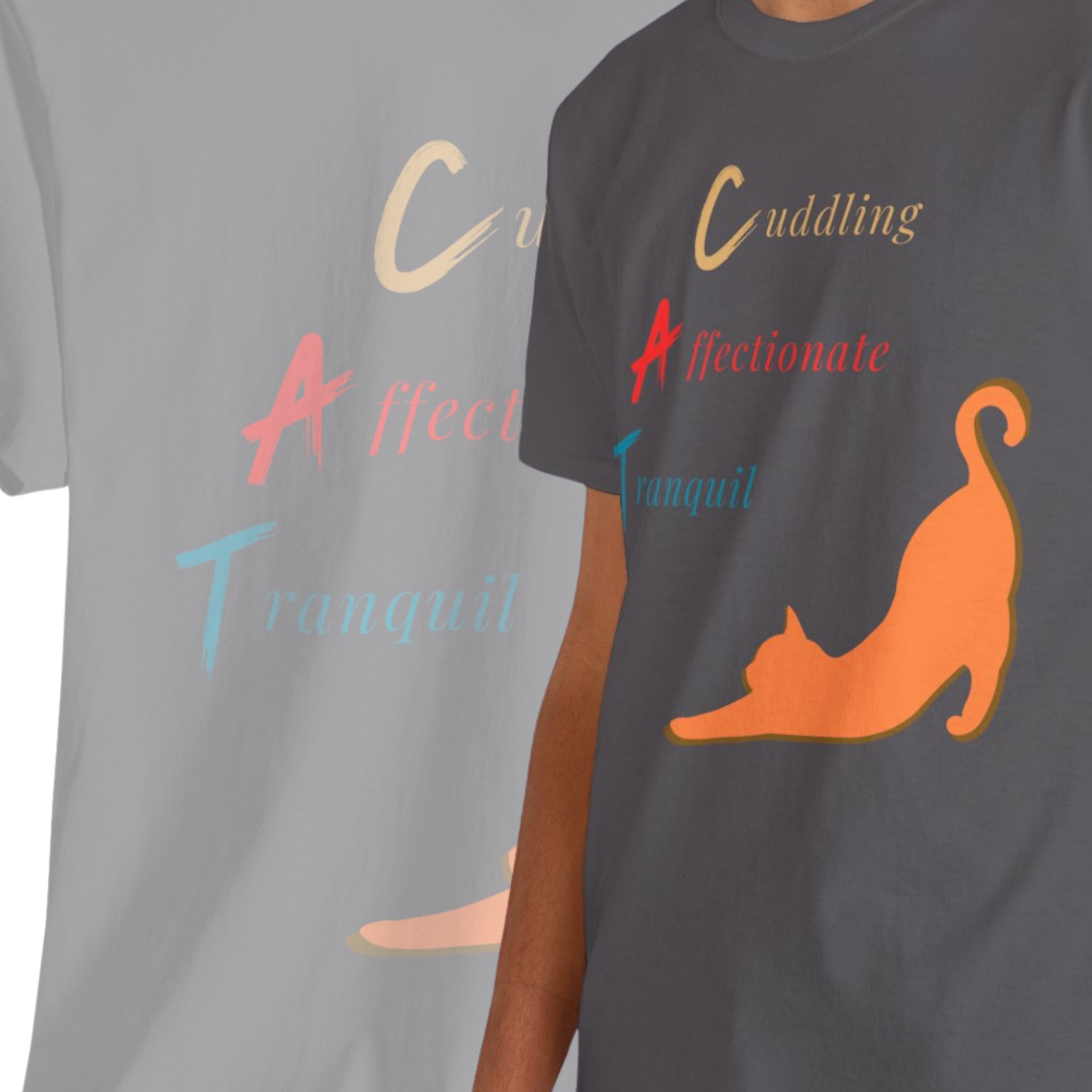 Unisex - Cuddling Kitty T-Shirt