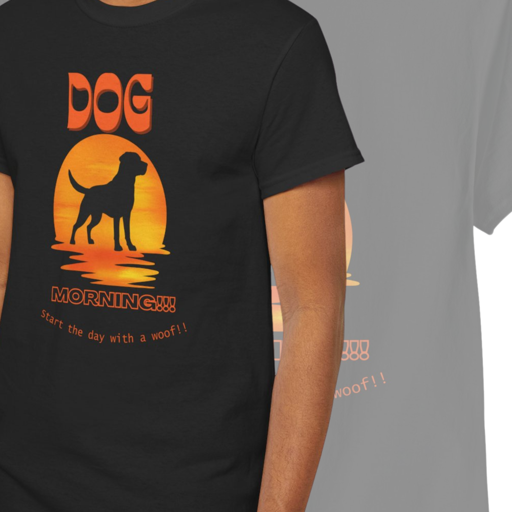 Unisex - Morning Woof Dog T-Shirt