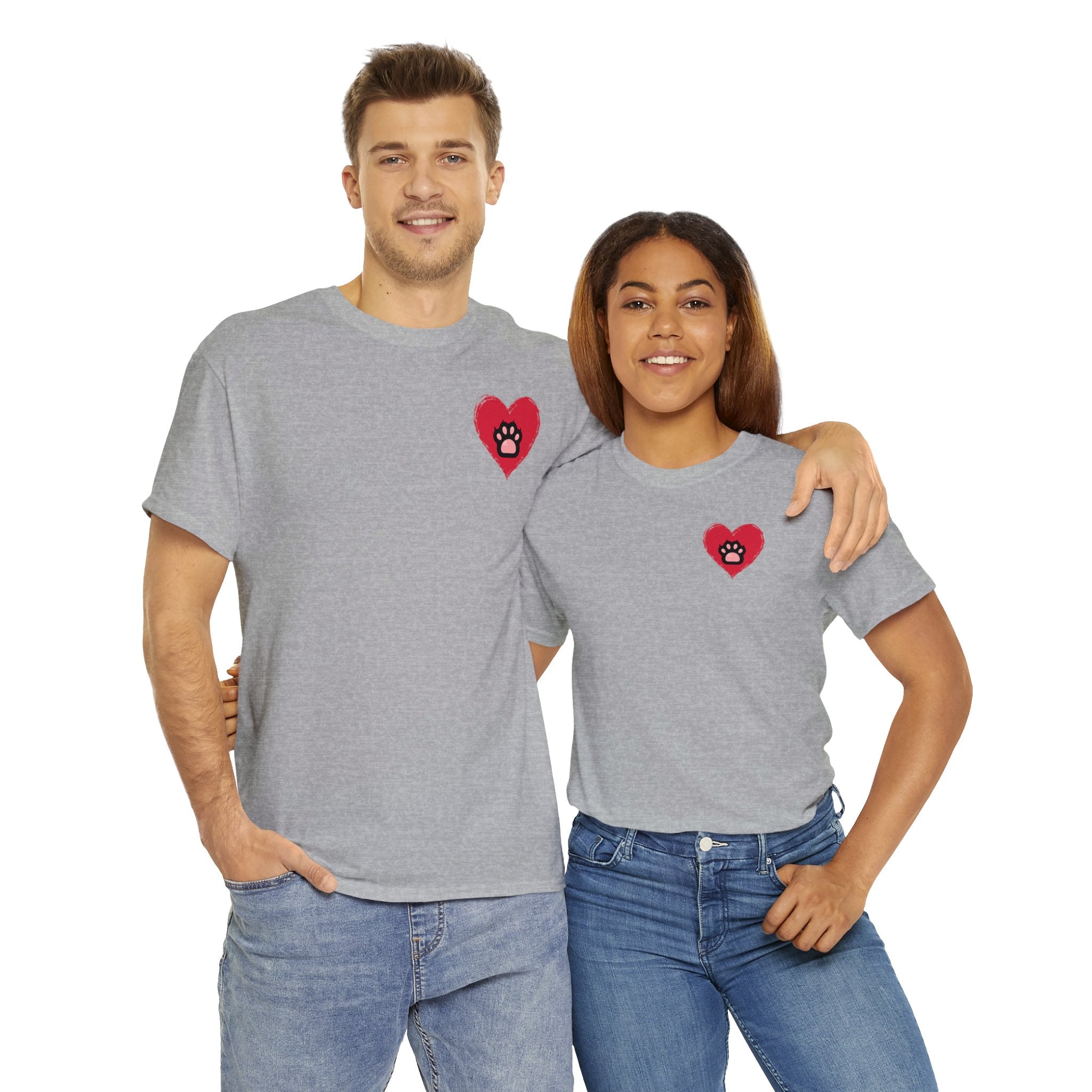 "Heart Paw" Cotton Tee