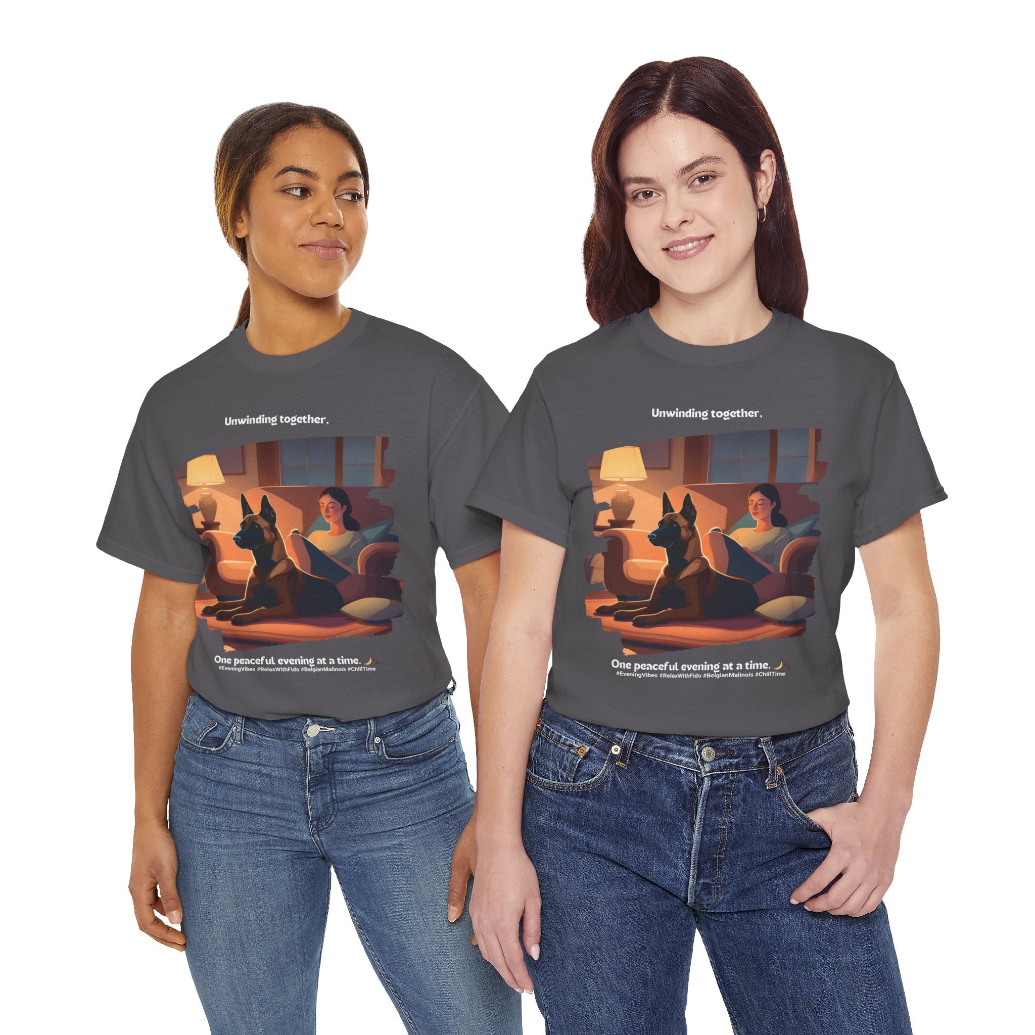 Women's - Unwinding Together: Belgian Malinois T-Shirt