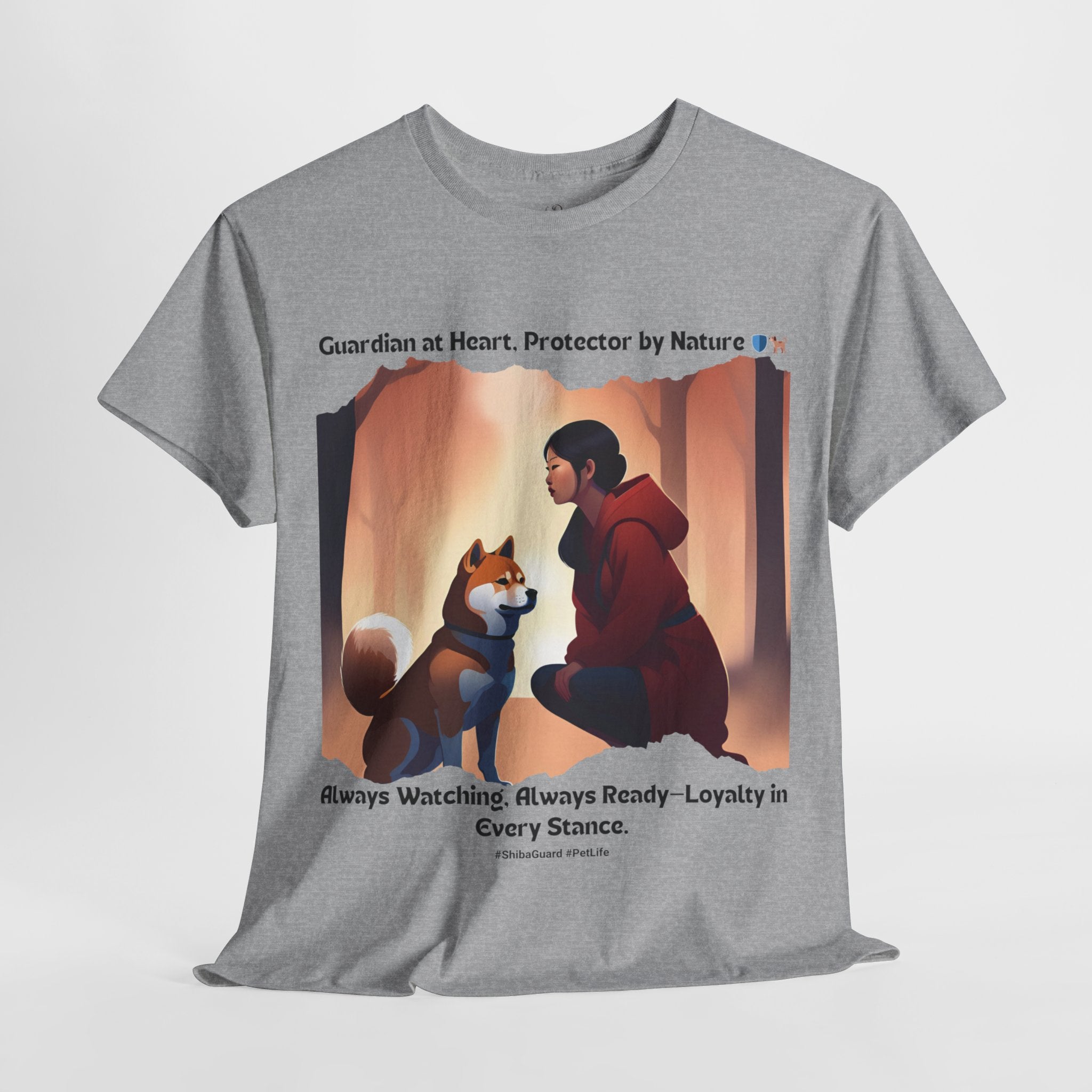 Women's - Guardian at Heart, Protector by Nature: Shiba Inu T-Shirt