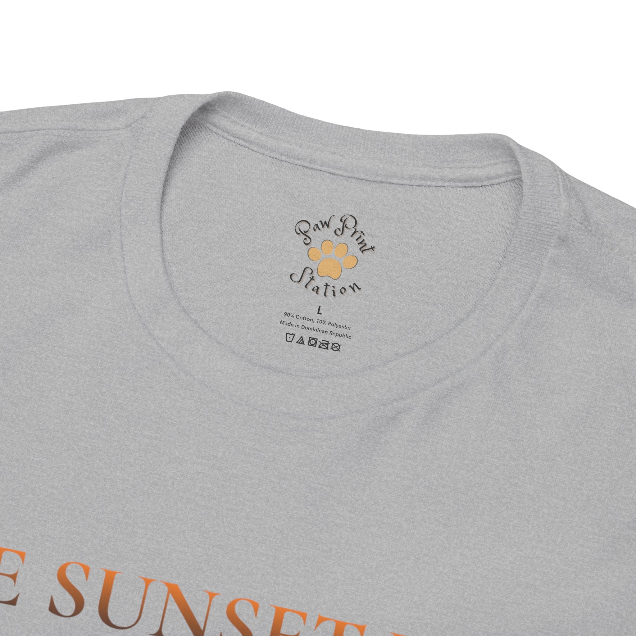 Unisex “The Sunset Wait” Shih Tzu T-Shirt – Sentimental Pet Lover Tee, Late Summer Edition