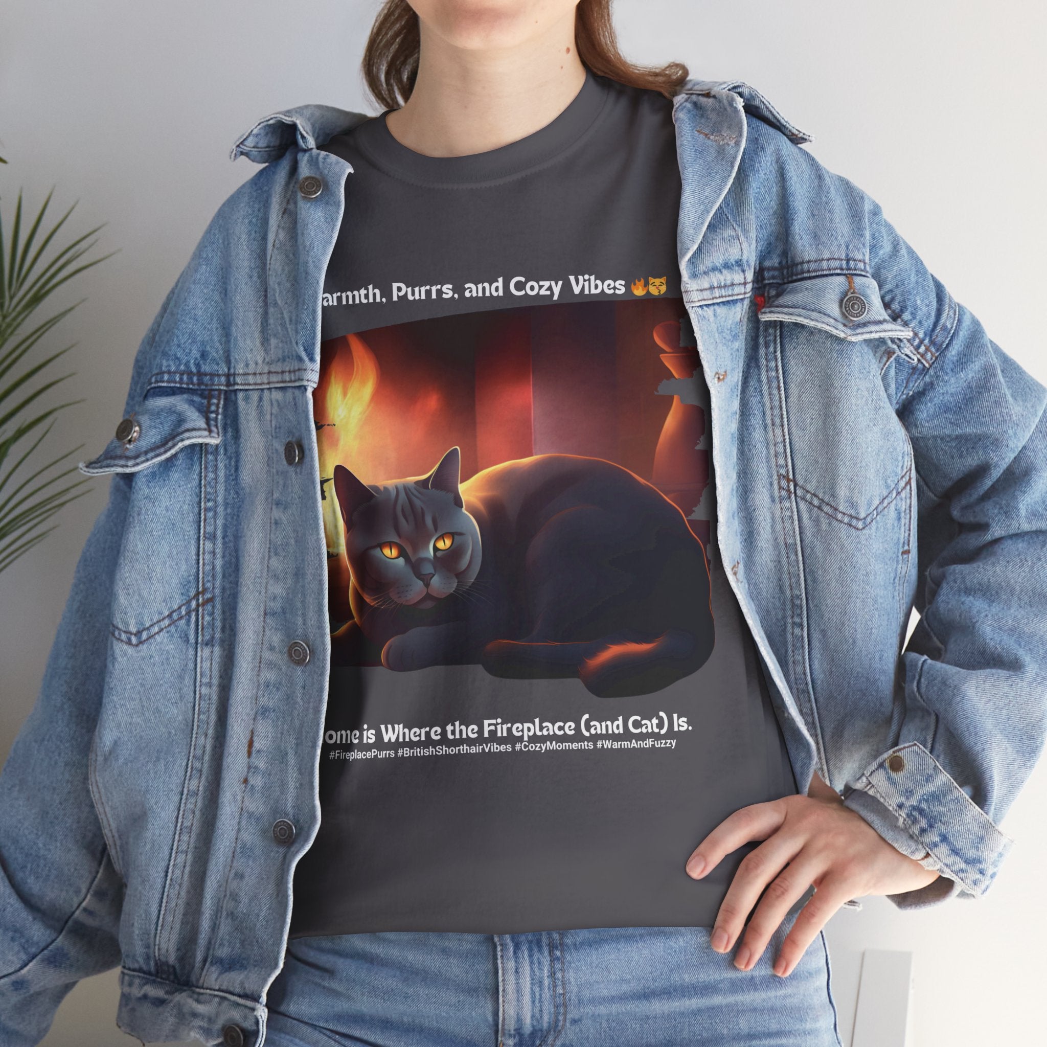 Unisex - Home is Where the Cat Is: British Shorthair T-Shirt