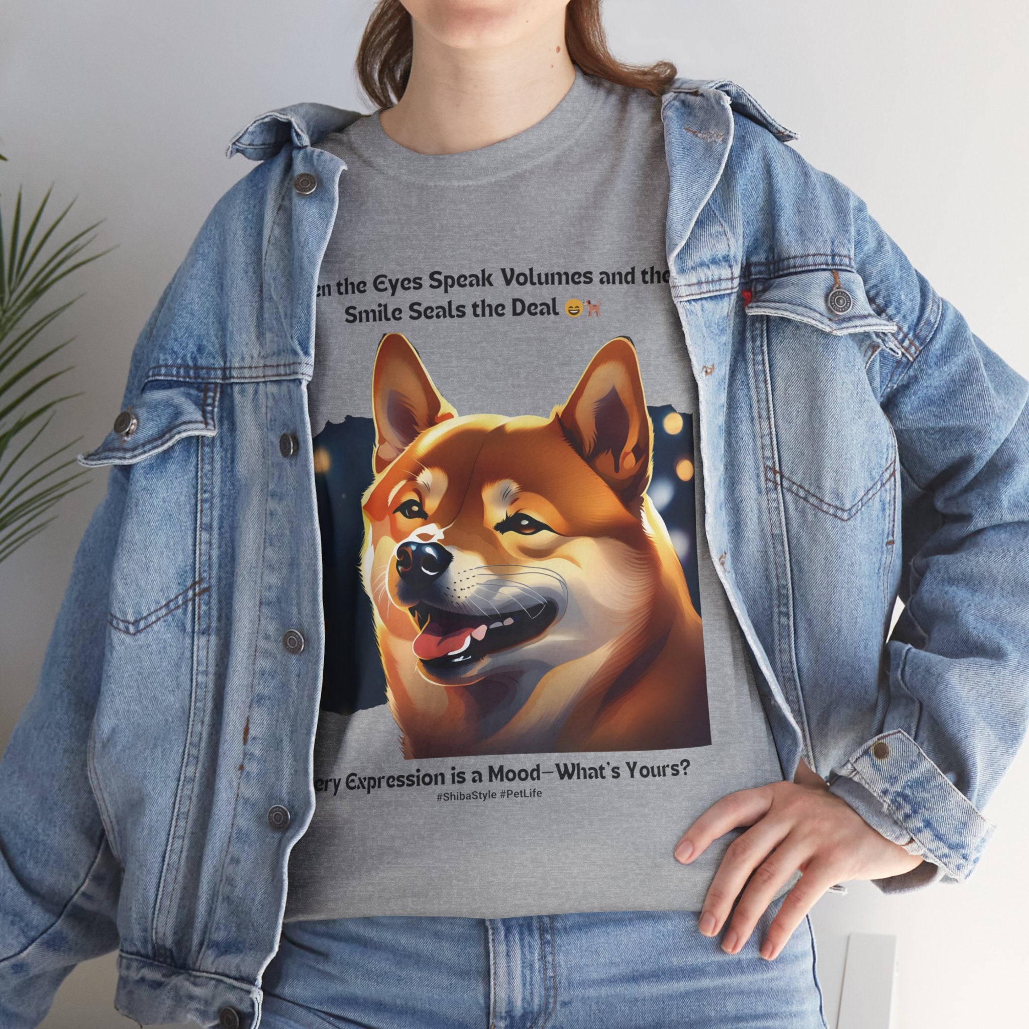 Unisex - When the Eyes Speak Volumes: Shiba Inu T-Shirt