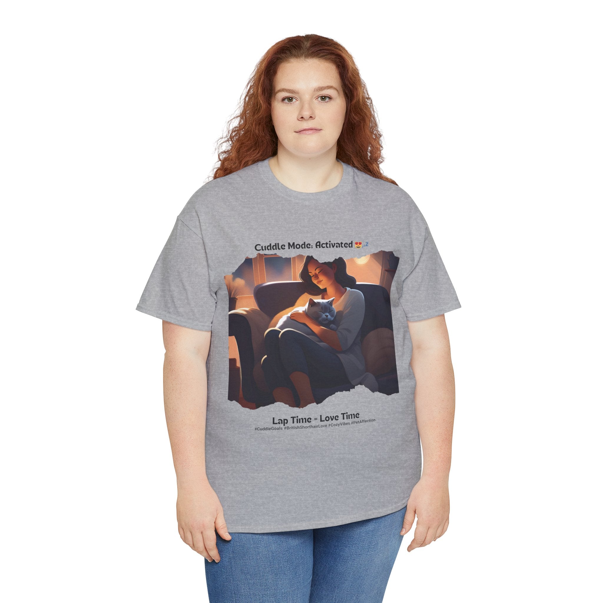 Women's - Cuddle Mode: Activated: British Shorthair Love T-Shirt