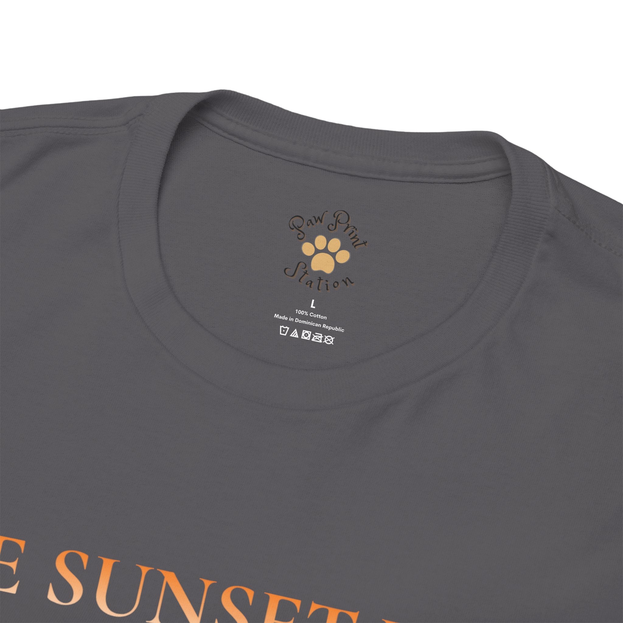 Unisex “The Sunset Wait” Shih Tzu T-Shirt – Sentimental Pet Lover Tee, Late Summer Edition