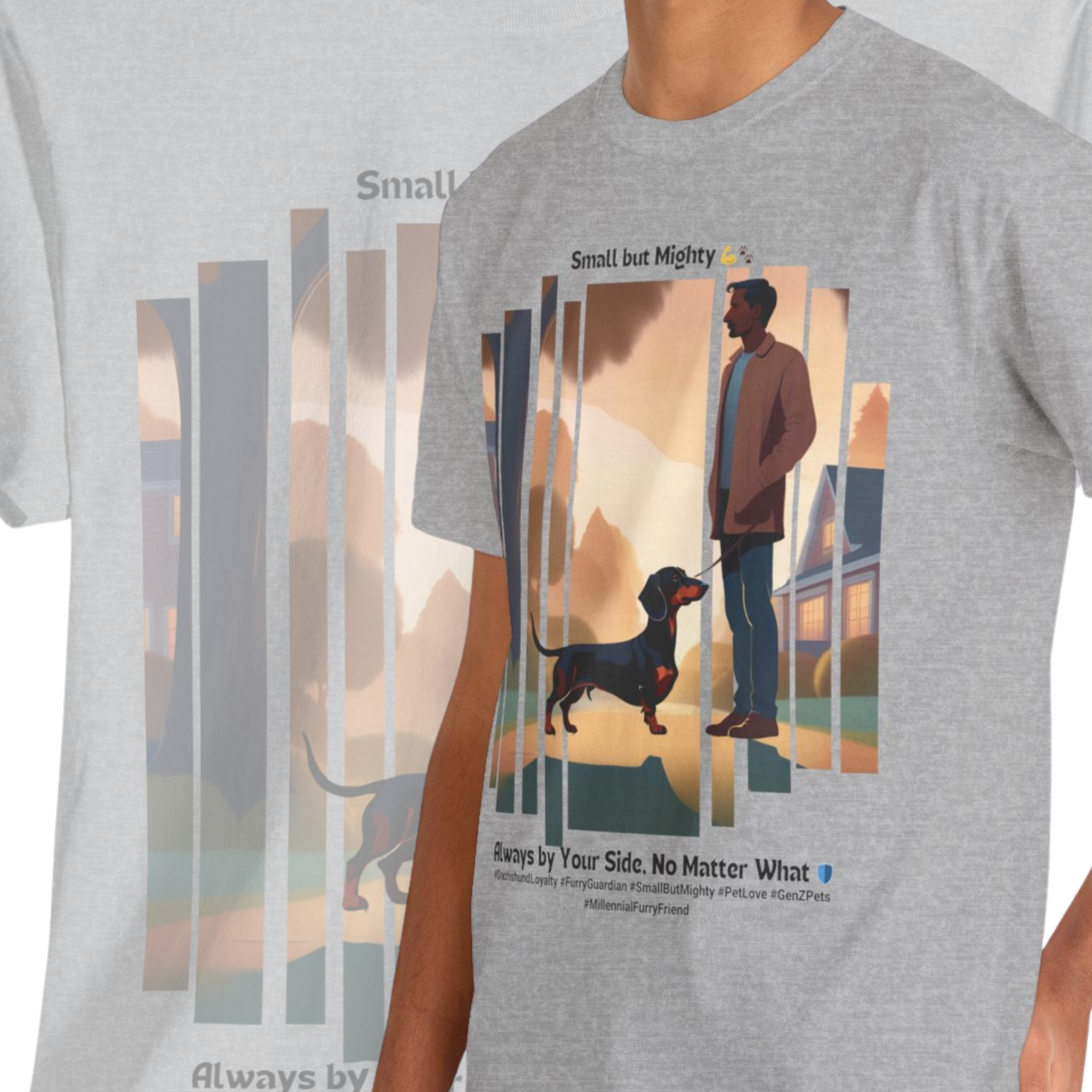 Men's - Small but Mighty: Dachshund Loyalty T-Shirt