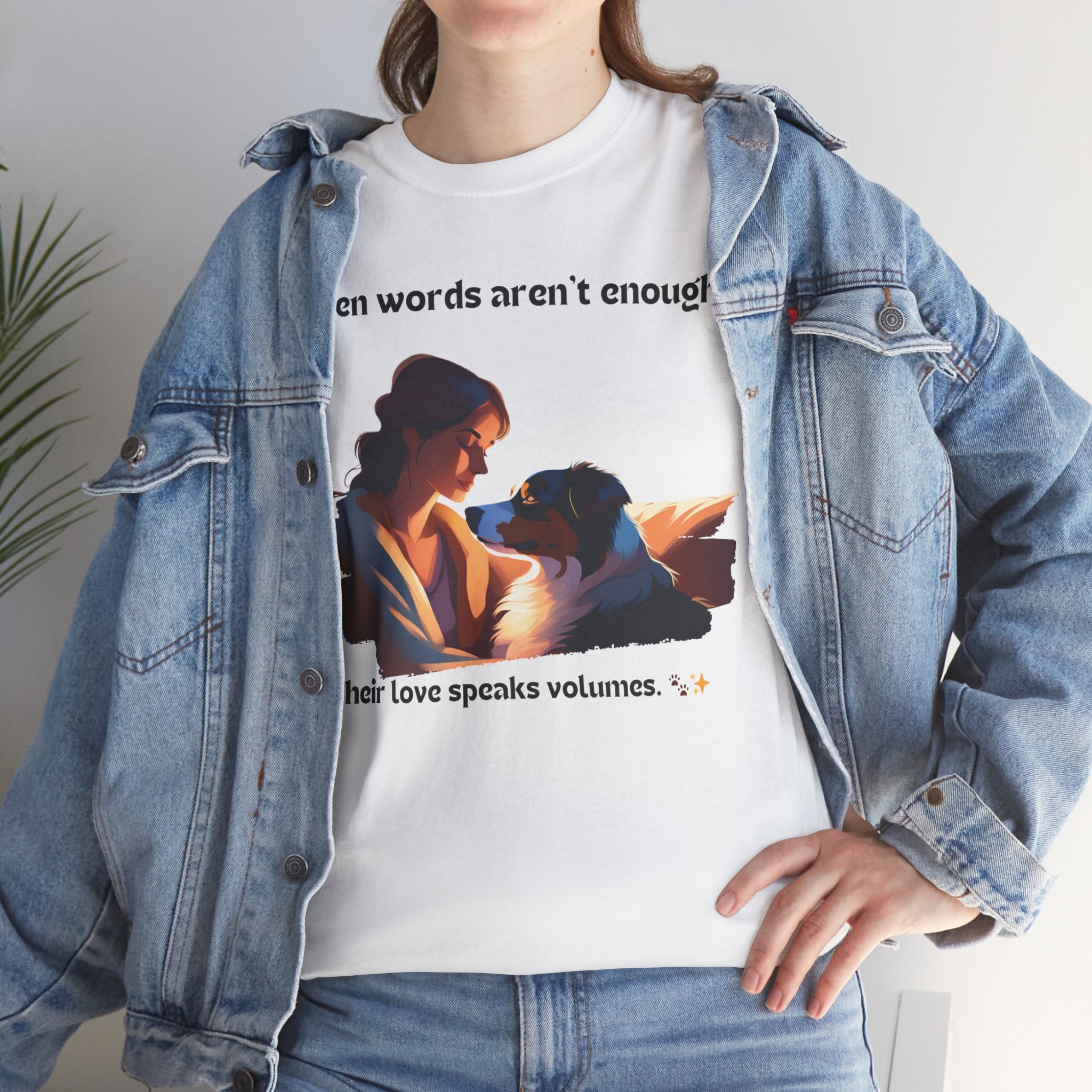 Women's - When Words Aren't Enough: Aussie Love T-Shirt