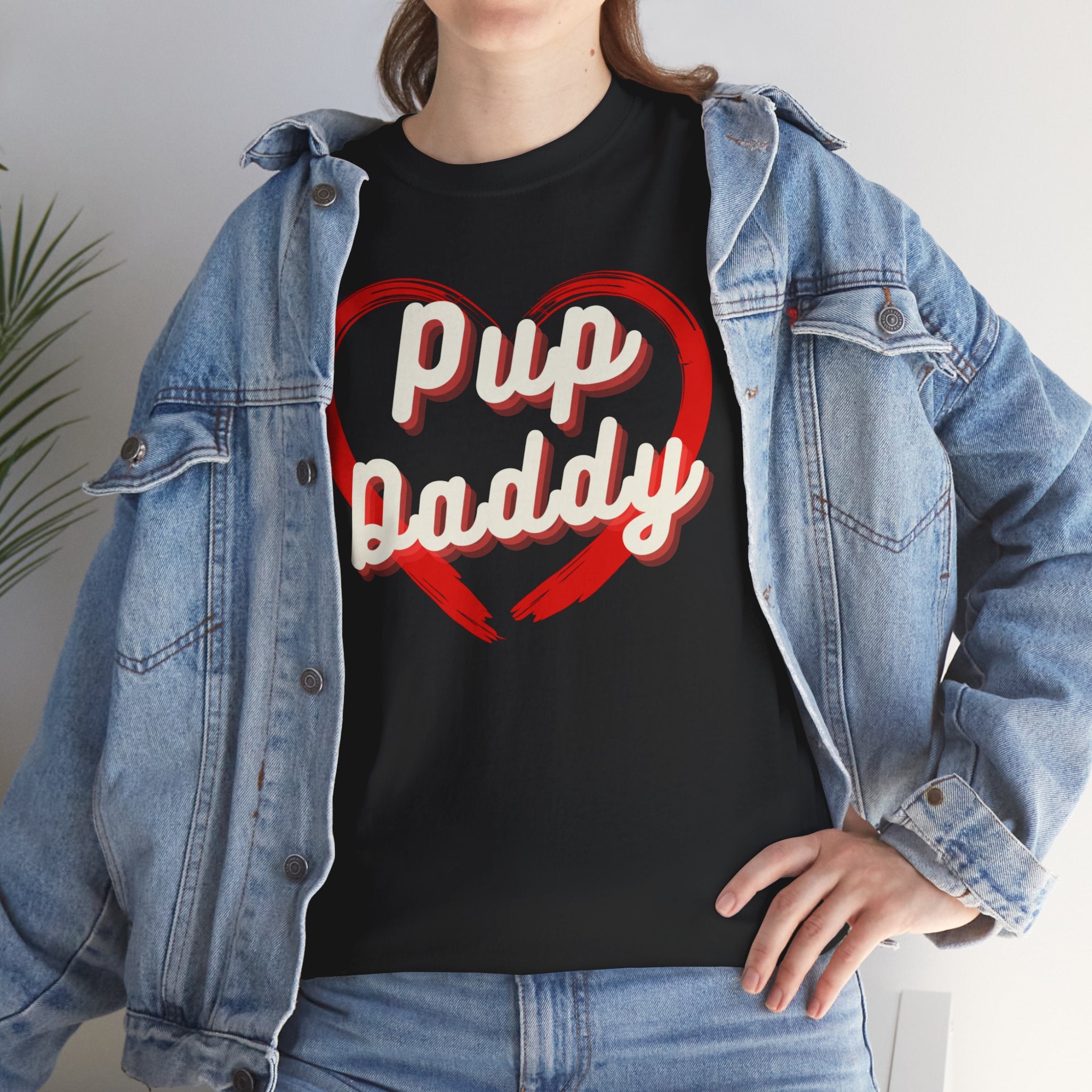 Men's - Pup Daddy Heart Dog T-Shirt