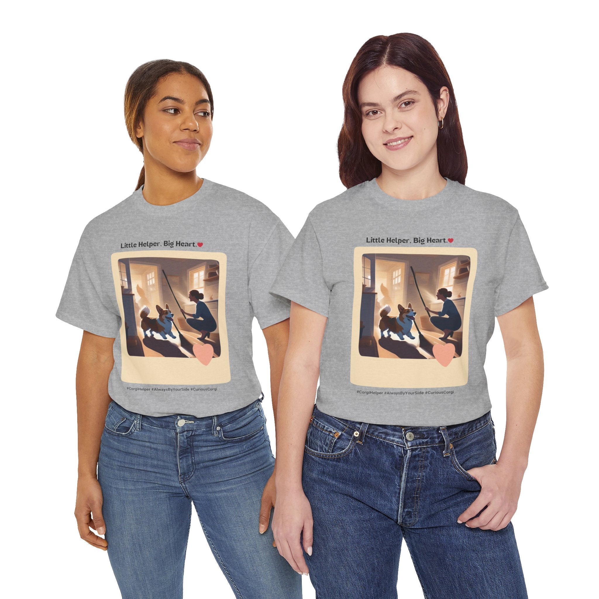 Women's - Little Helper, Big Heart: Corgi T-Shirt