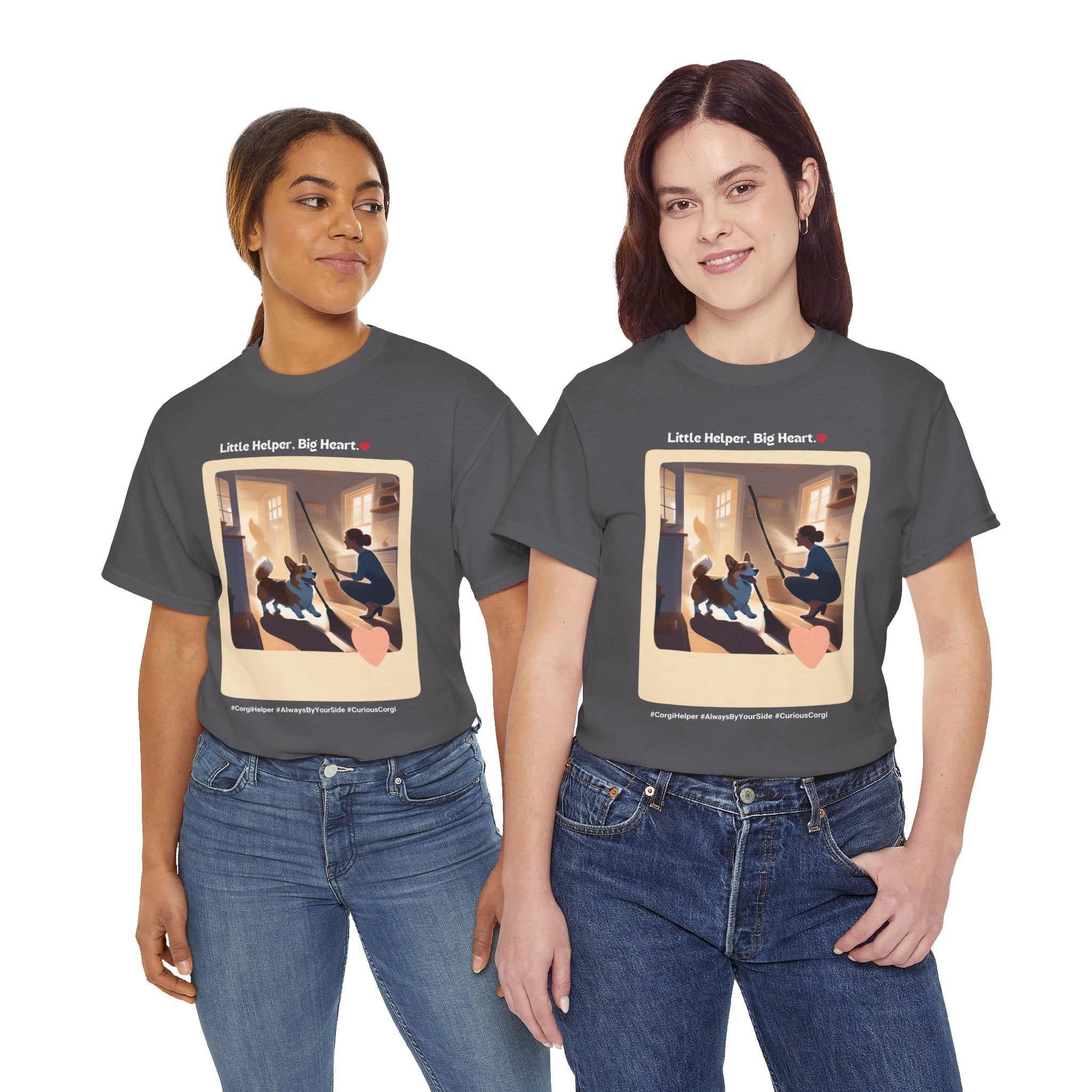 Women's - Little Helper, Big Heart: Corgi T-Shirt