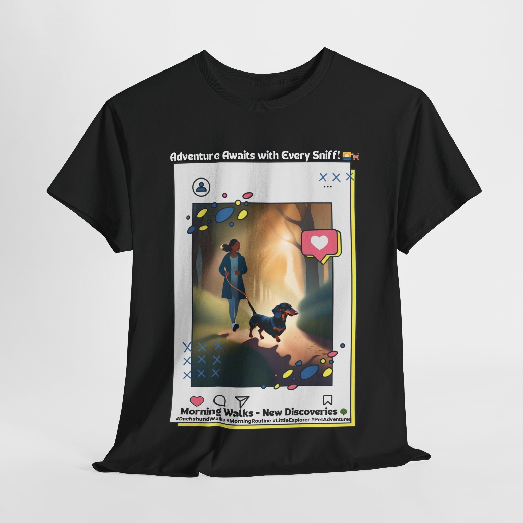 Women's - Morning Walks with Max: Dachshund Exploration T-Shirt