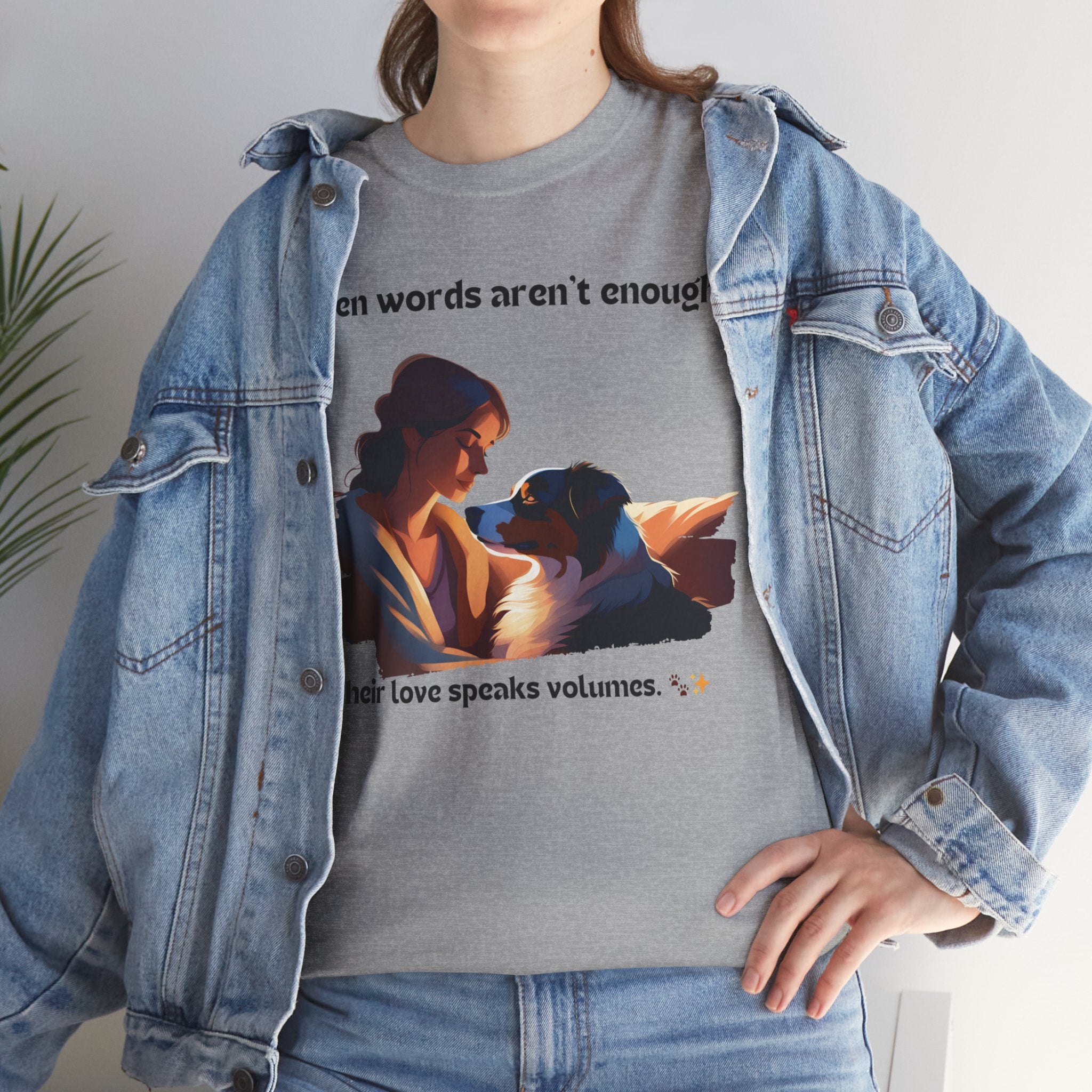 Women's - When Words Aren't Enough: Aussie Love T-Shirt