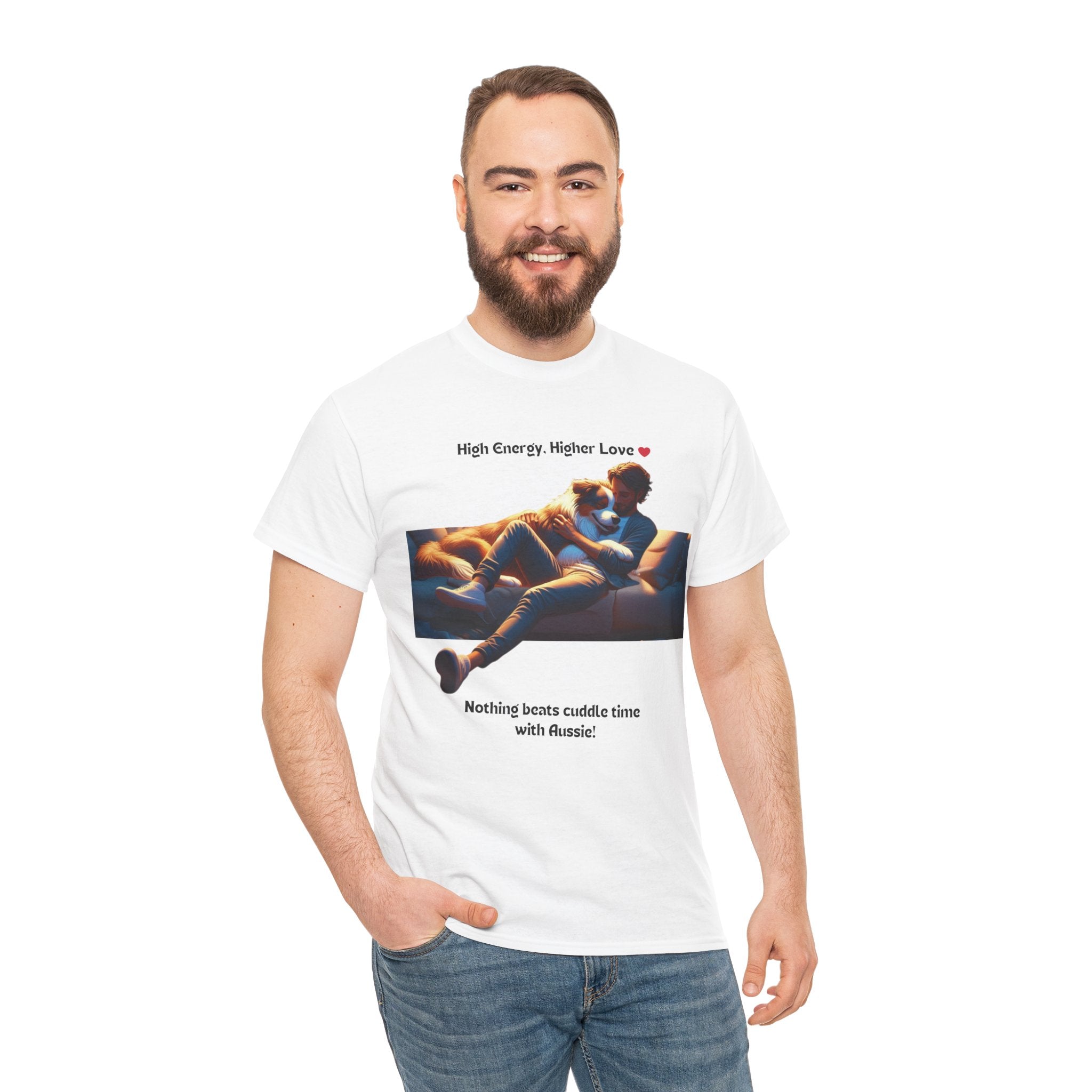 Men's - High Energy, Higher Love: Aussie Cuddle T-Shirt