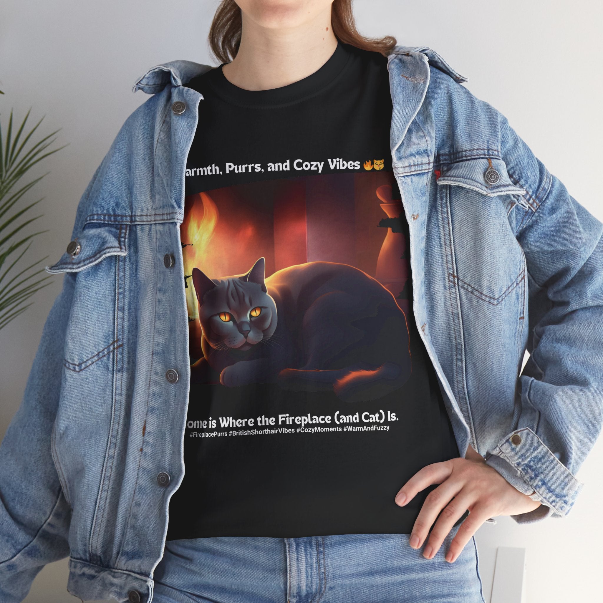 Unisex - Home is Where the Cat Is: British Shorthair T-Shirt