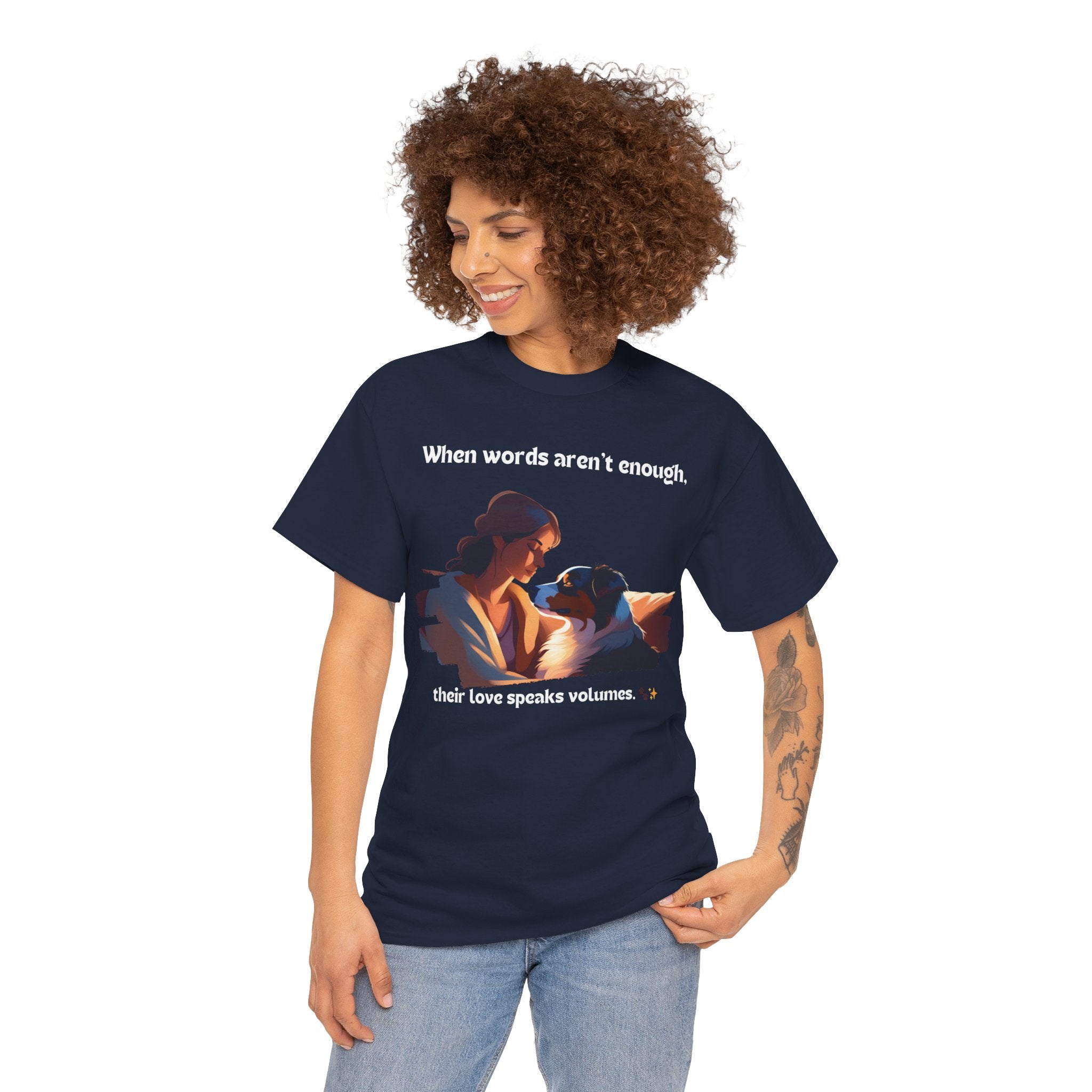 Women's - When Words Aren't Enough: Aussie Love T-Shirt