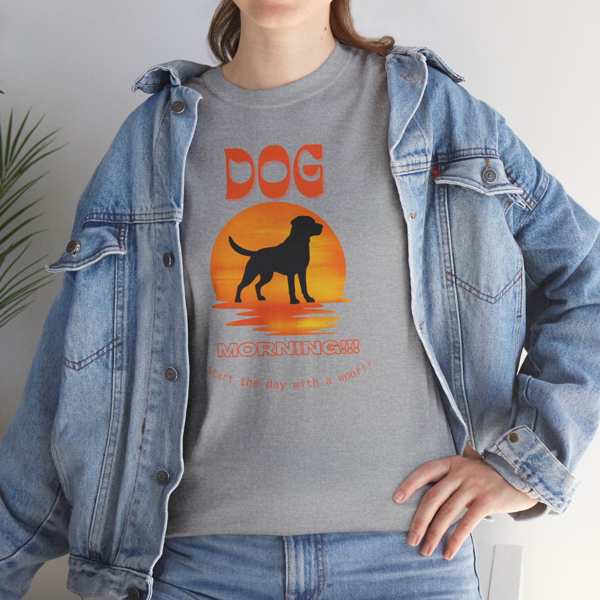 Unisex - Morning Woof Dog T-Shirt