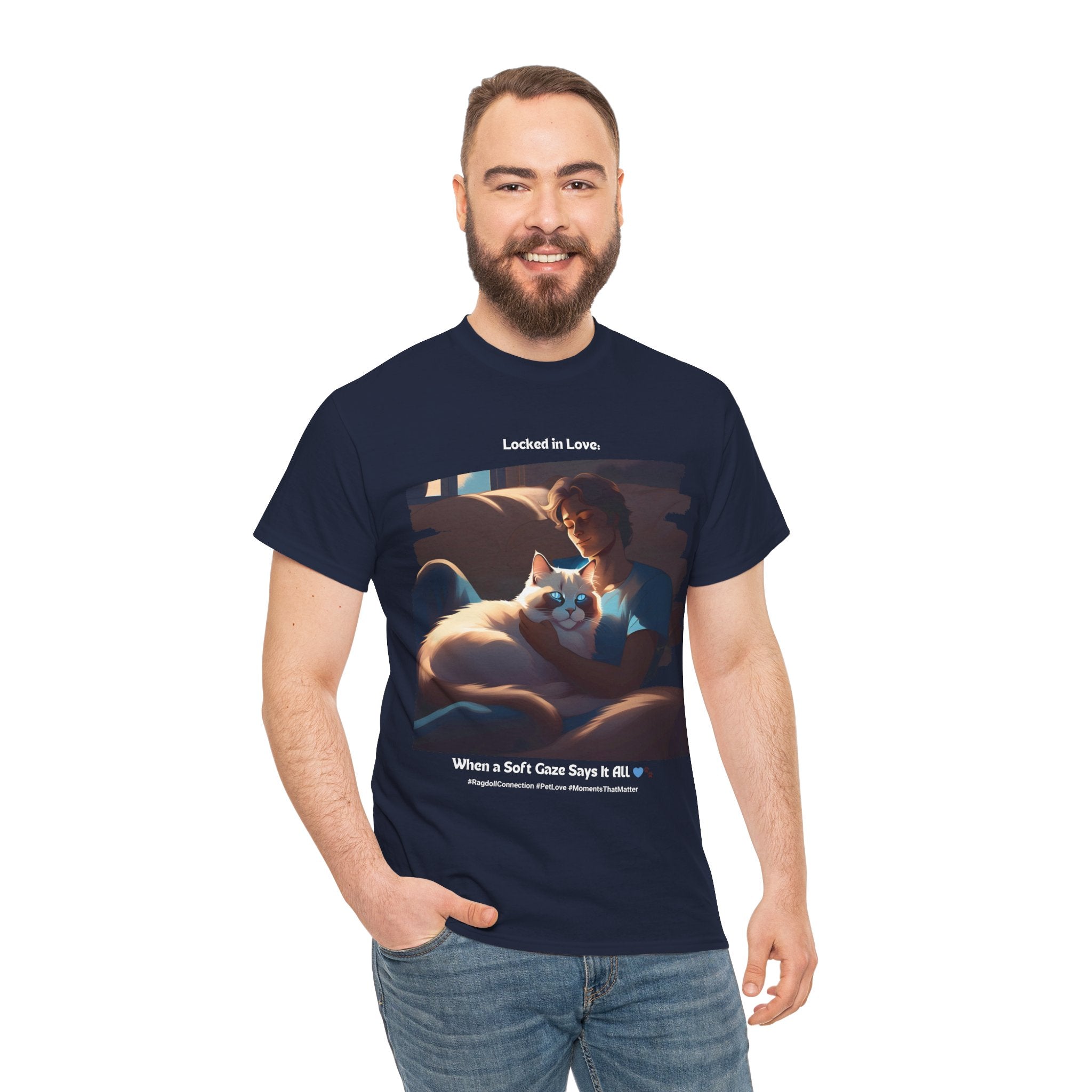 Men's - A Gaze That Speaks Volumes: Ragdoll T-Shirt