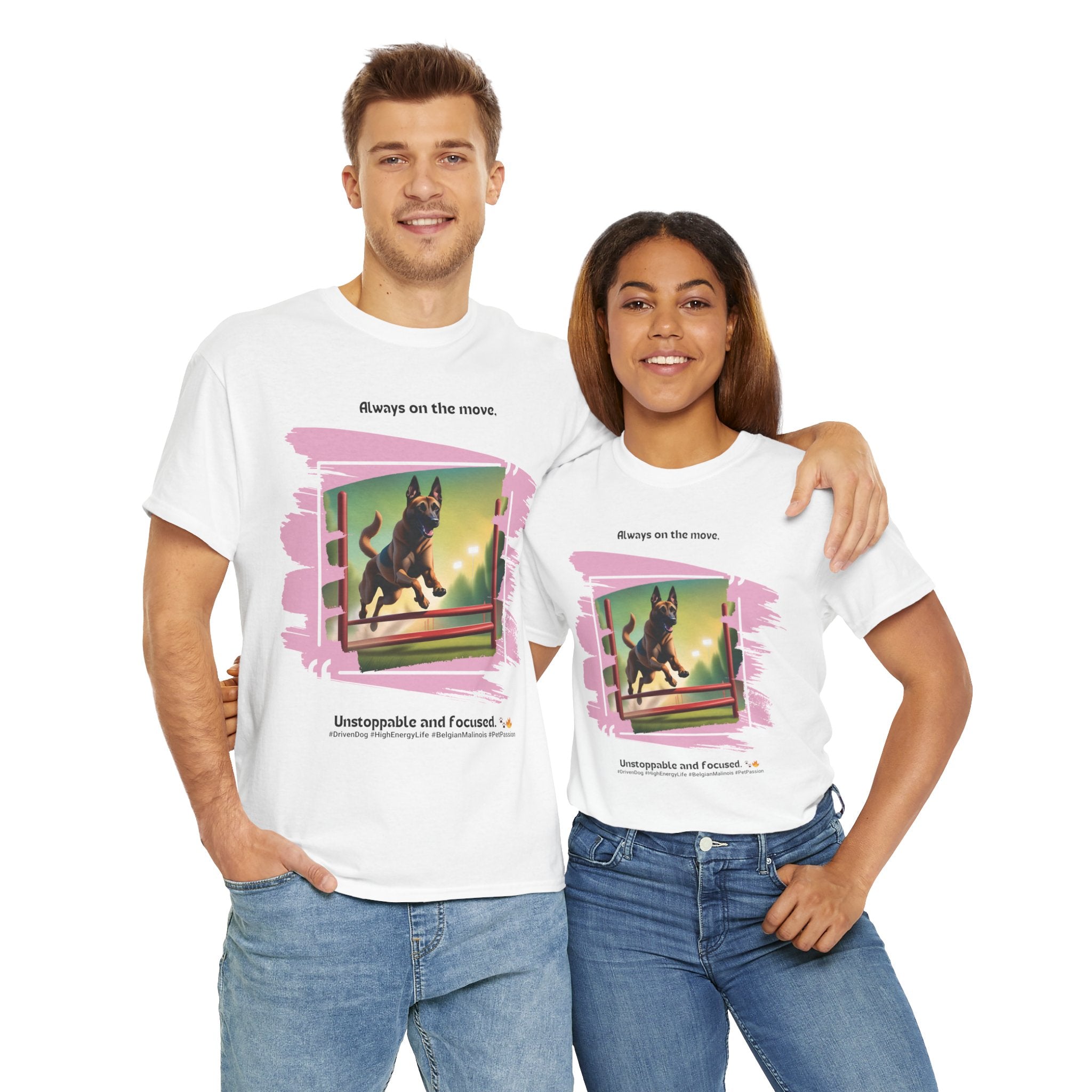 Unisex - Unstoppable Belgian Malinois: Active Dog T-Shirt