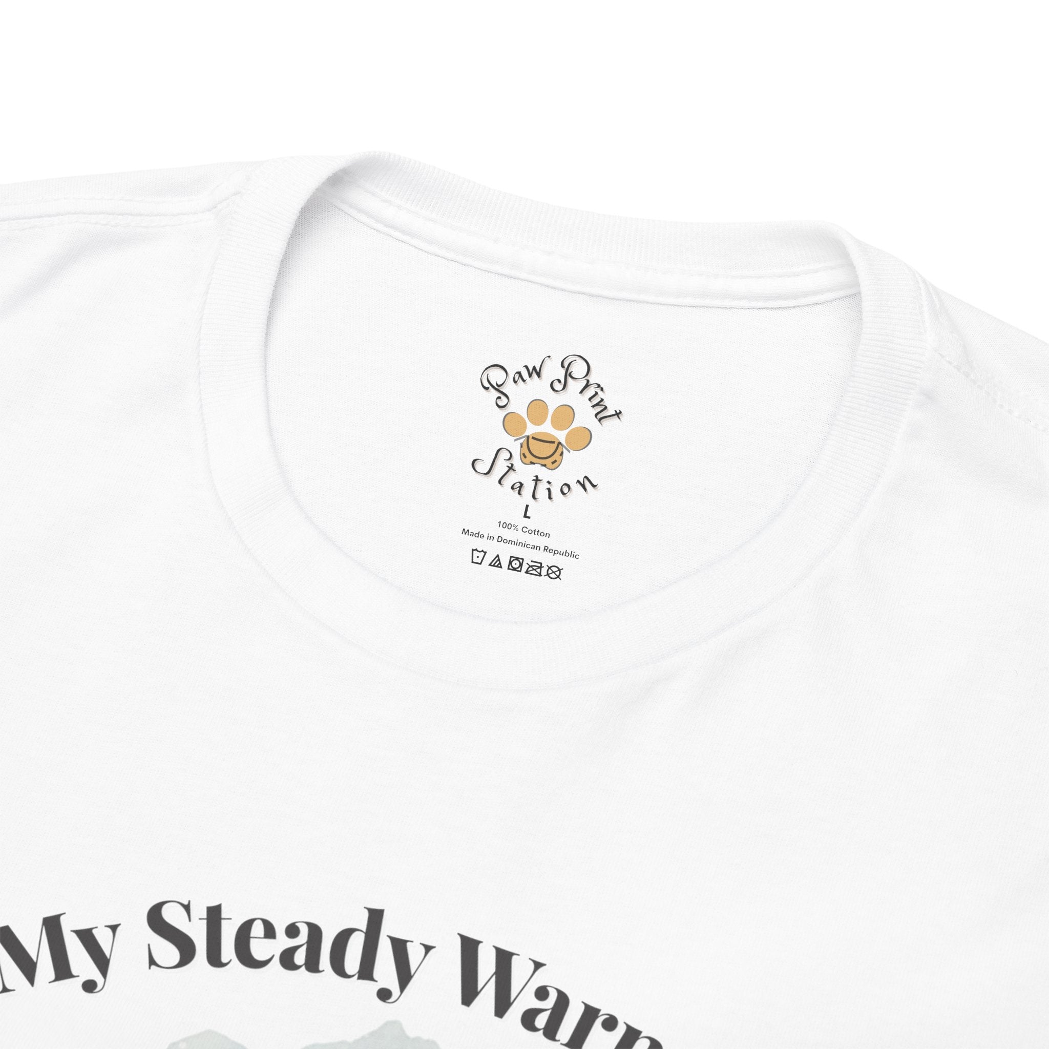 Unisex Personalized T-Shirt – My Steady Warmth: Custom Labrador Watercolor Winter Portrait