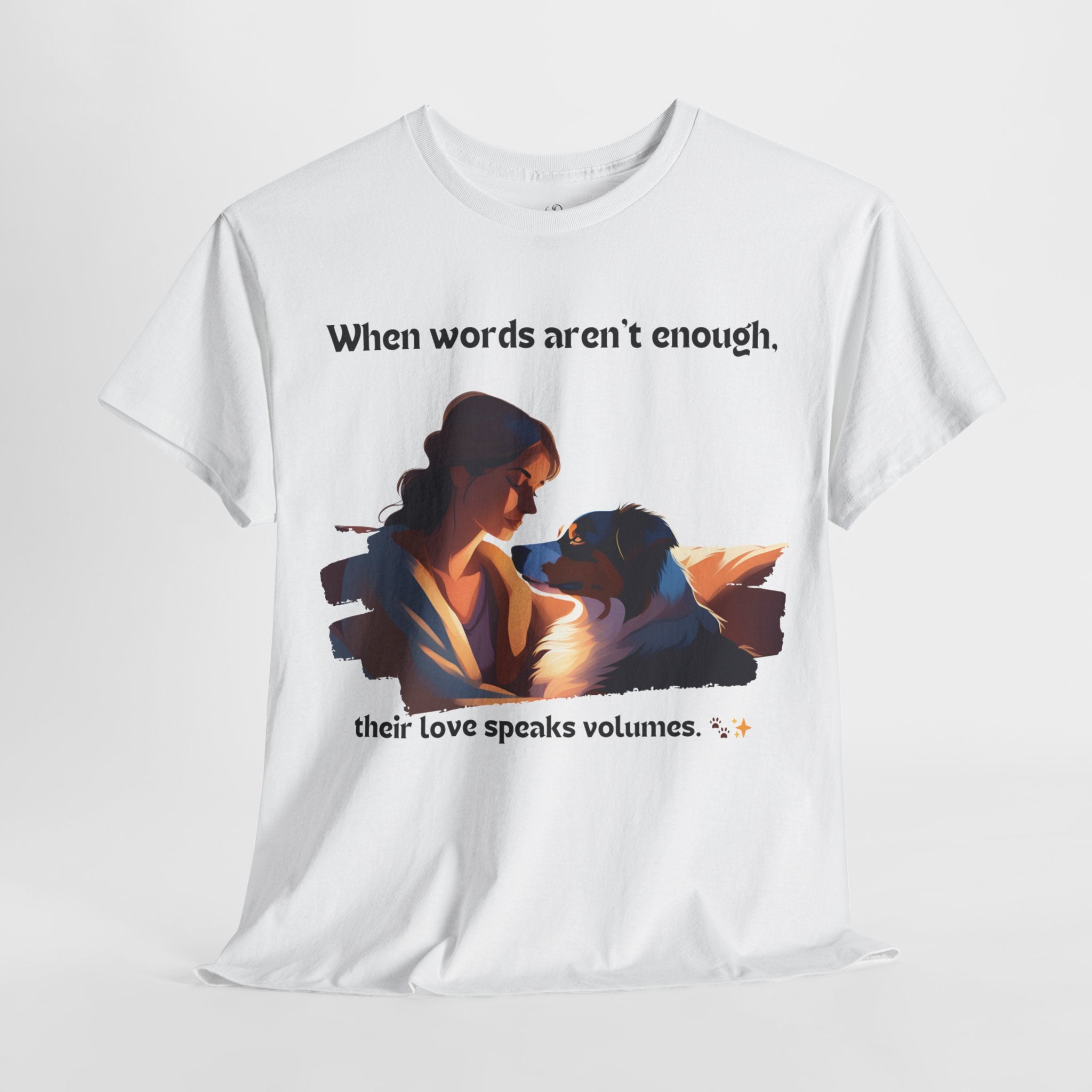 Women's - When Words Aren't Enough: Aussie Love T-Shirt