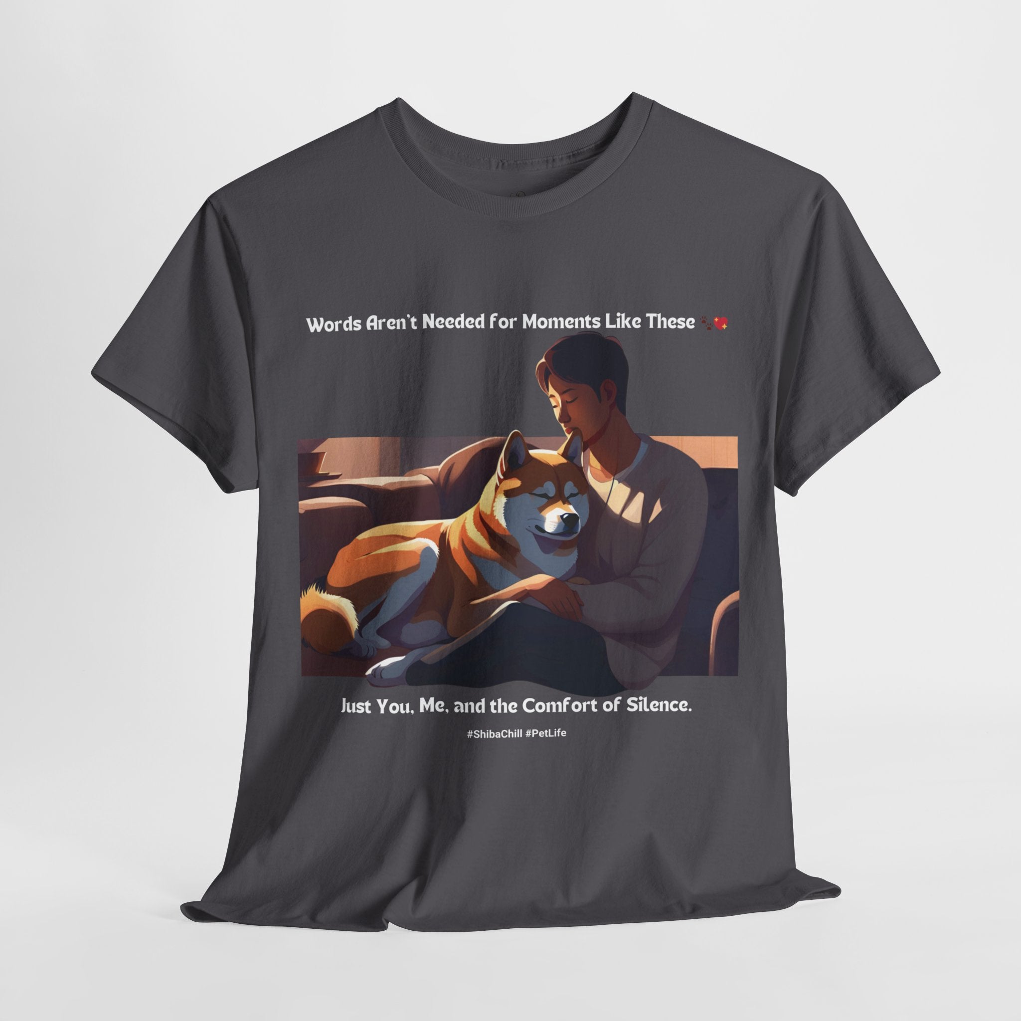 Men's - Words Aren't Needed: Shiba Inu Serenity T-Shirt