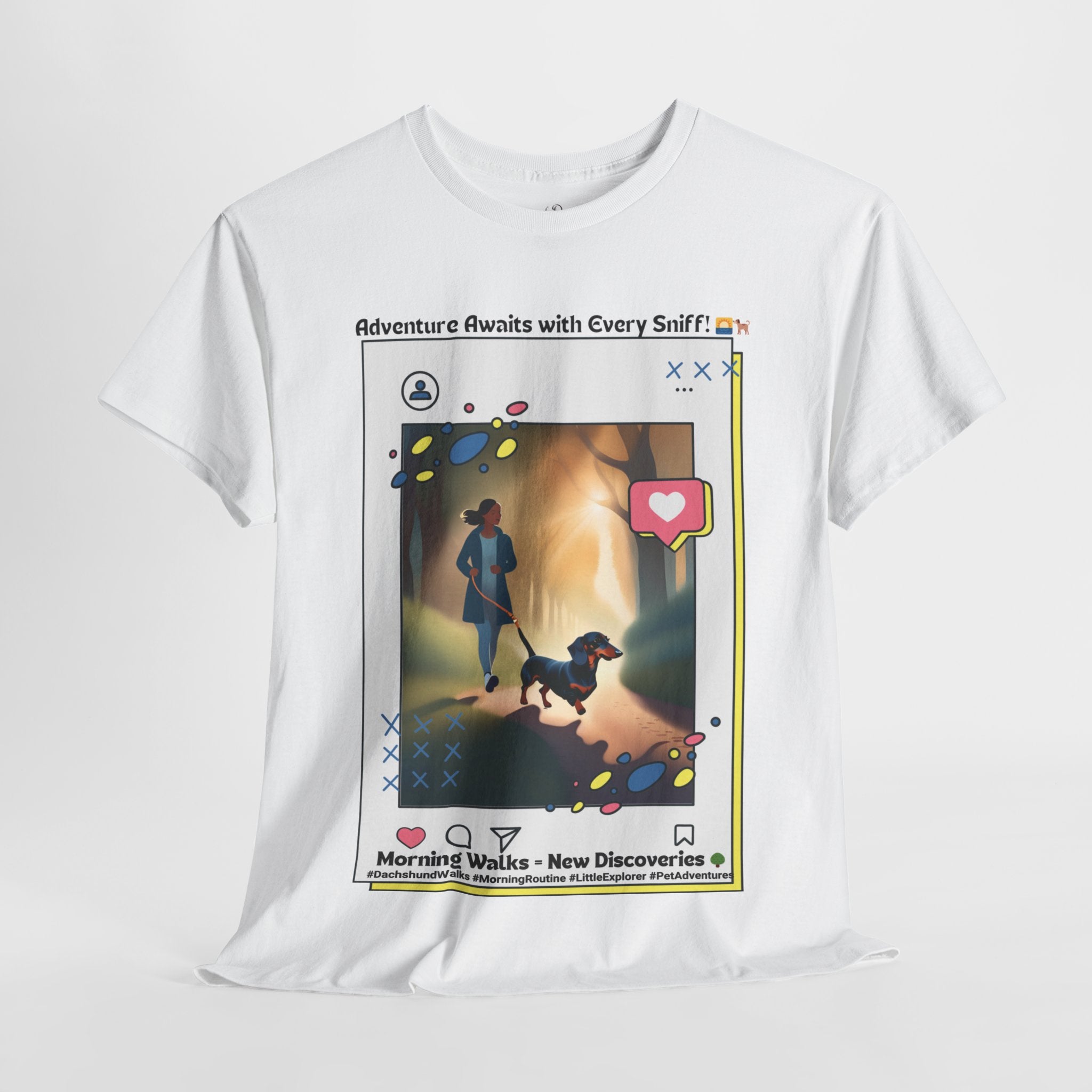 Women's - Morning Walks with Max: Dachshund Exploration T-Shirt