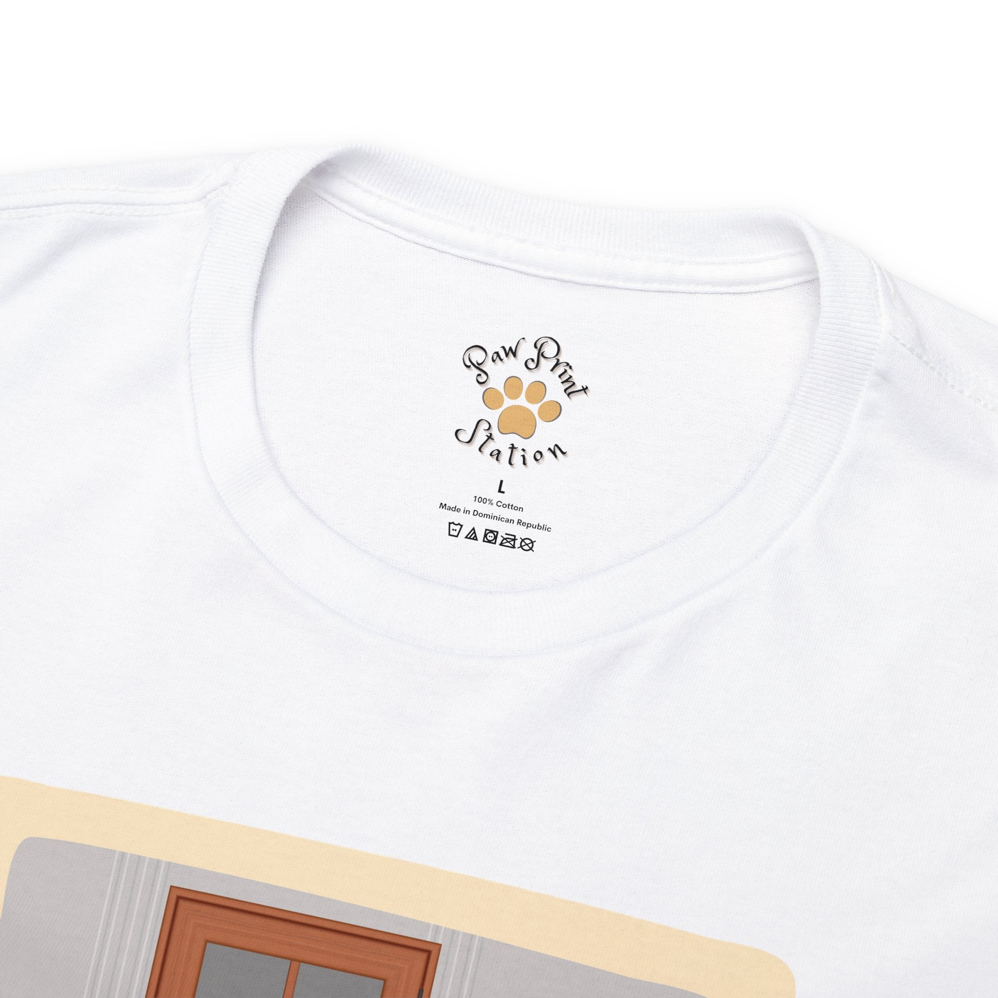 "Someone's waiting (Cat)" Cotton Tee