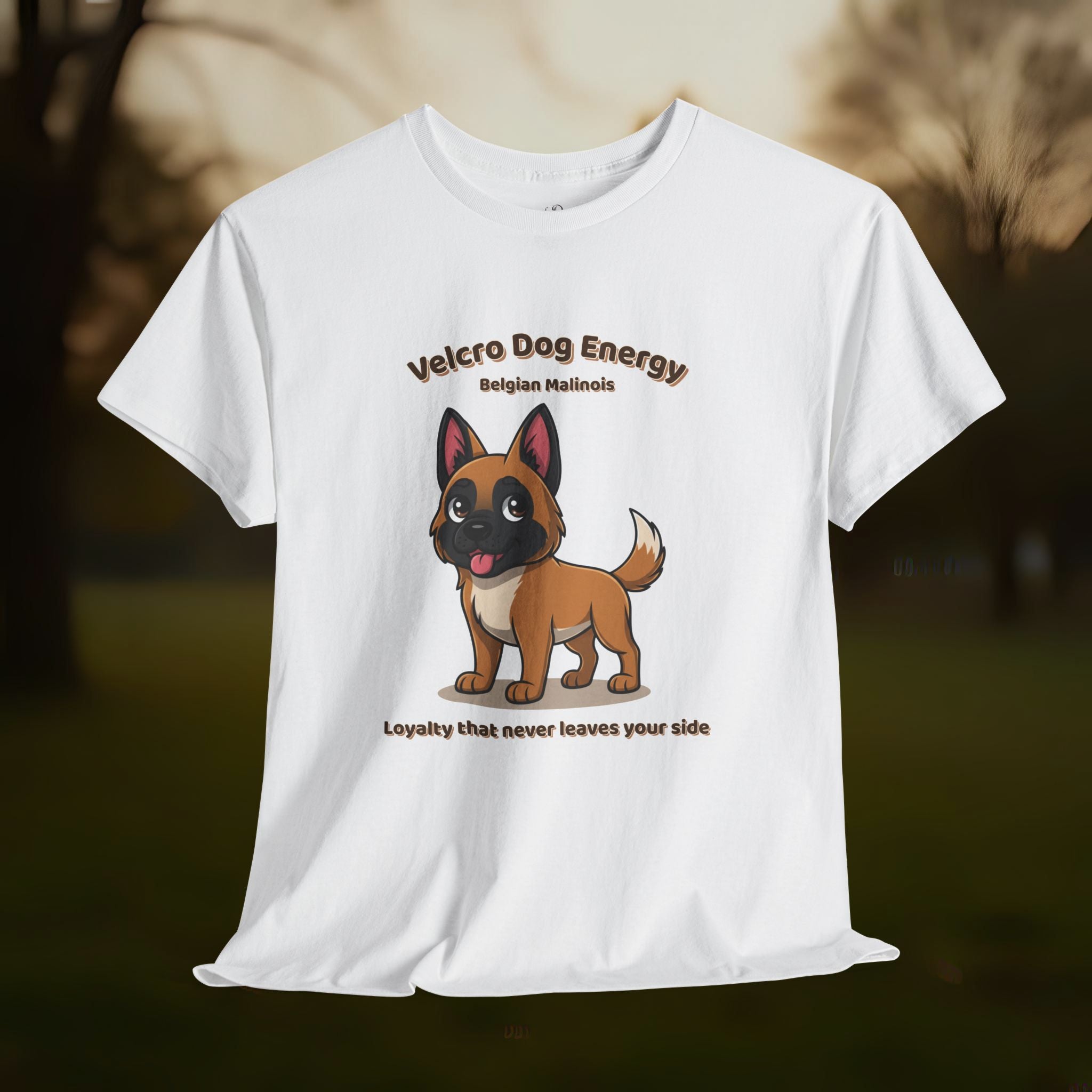 Unisex T-Shirt – Velcro Dog Energy: Belgian Malinois Everyday Moments Edition