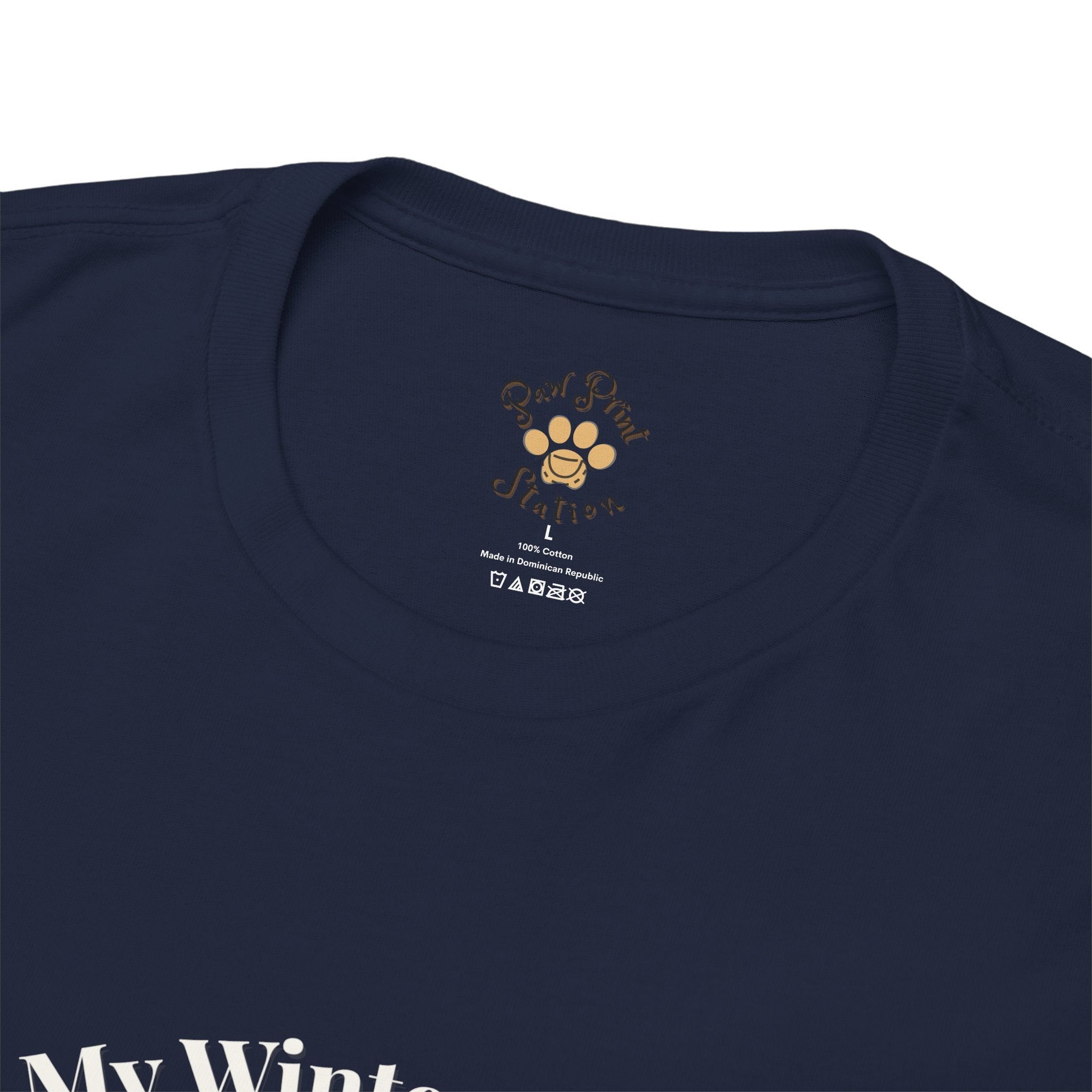 Unisex Personalized T-Shirt – My Winter Calm: Custom Ragdoll Watercolor Winter Portrait