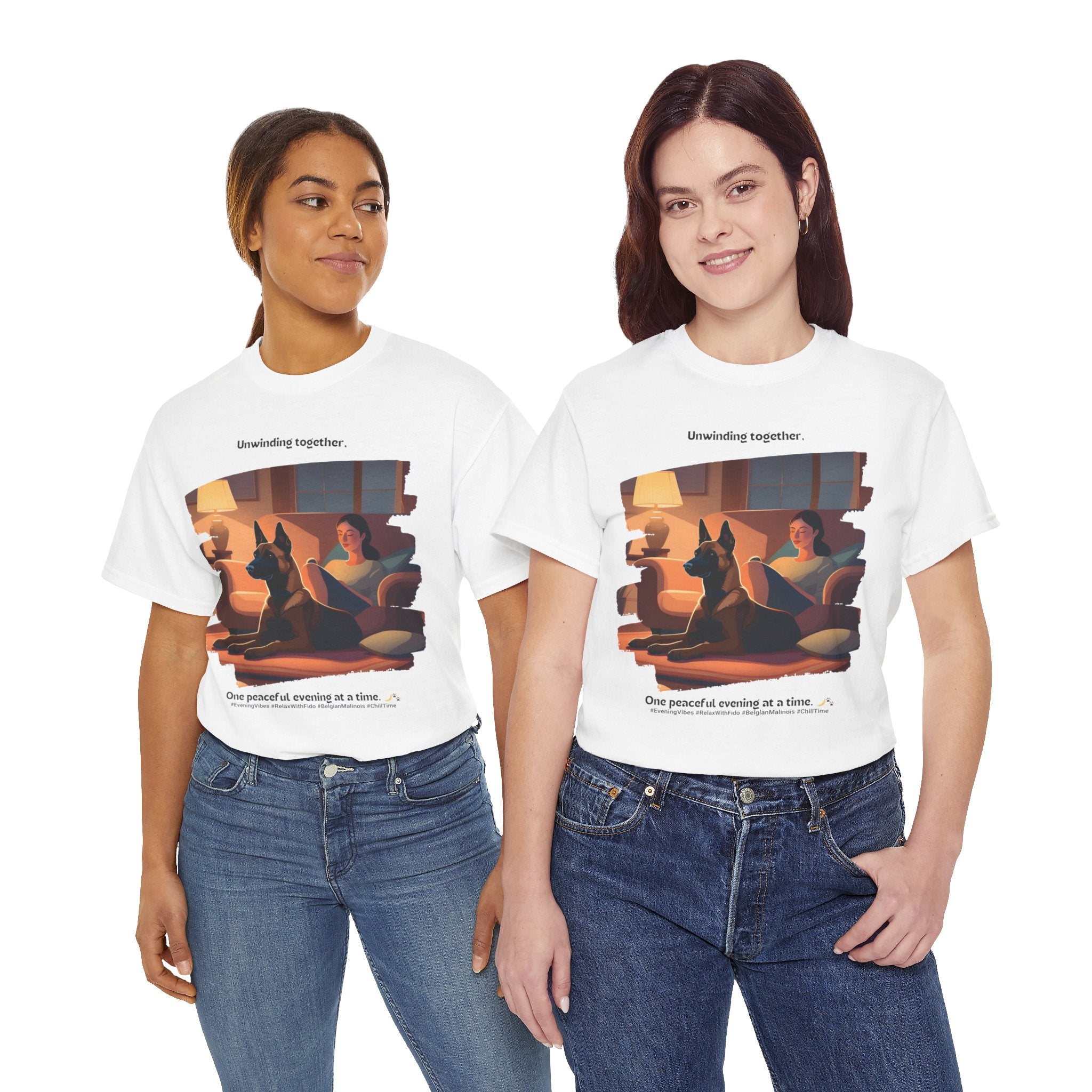 Women's - Unwinding Together: Belgian Malinois T-Shirt