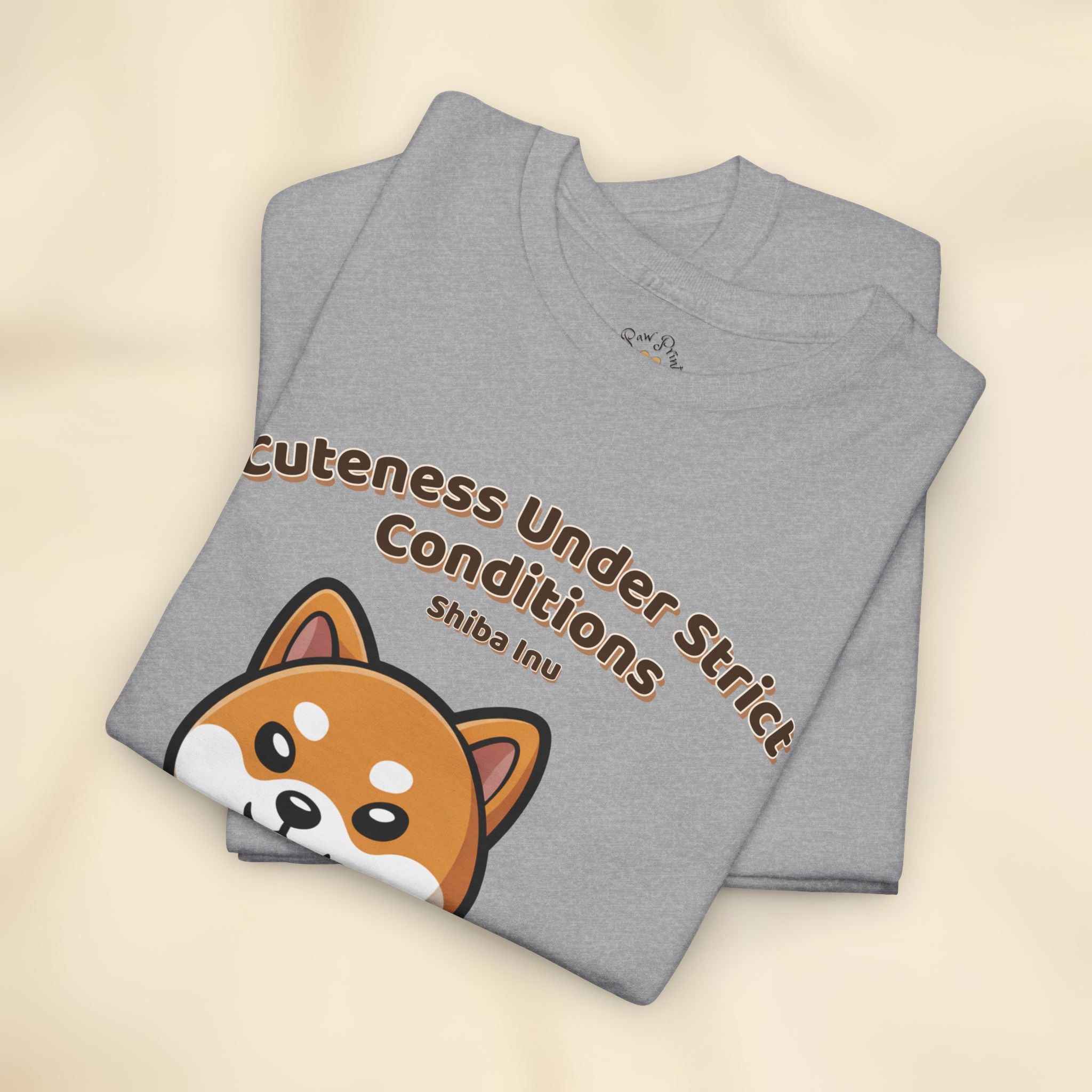 Unisex T-Shirt – Cuteness Under Strict Conditions: Shiba Inu Everyday Moments Edition