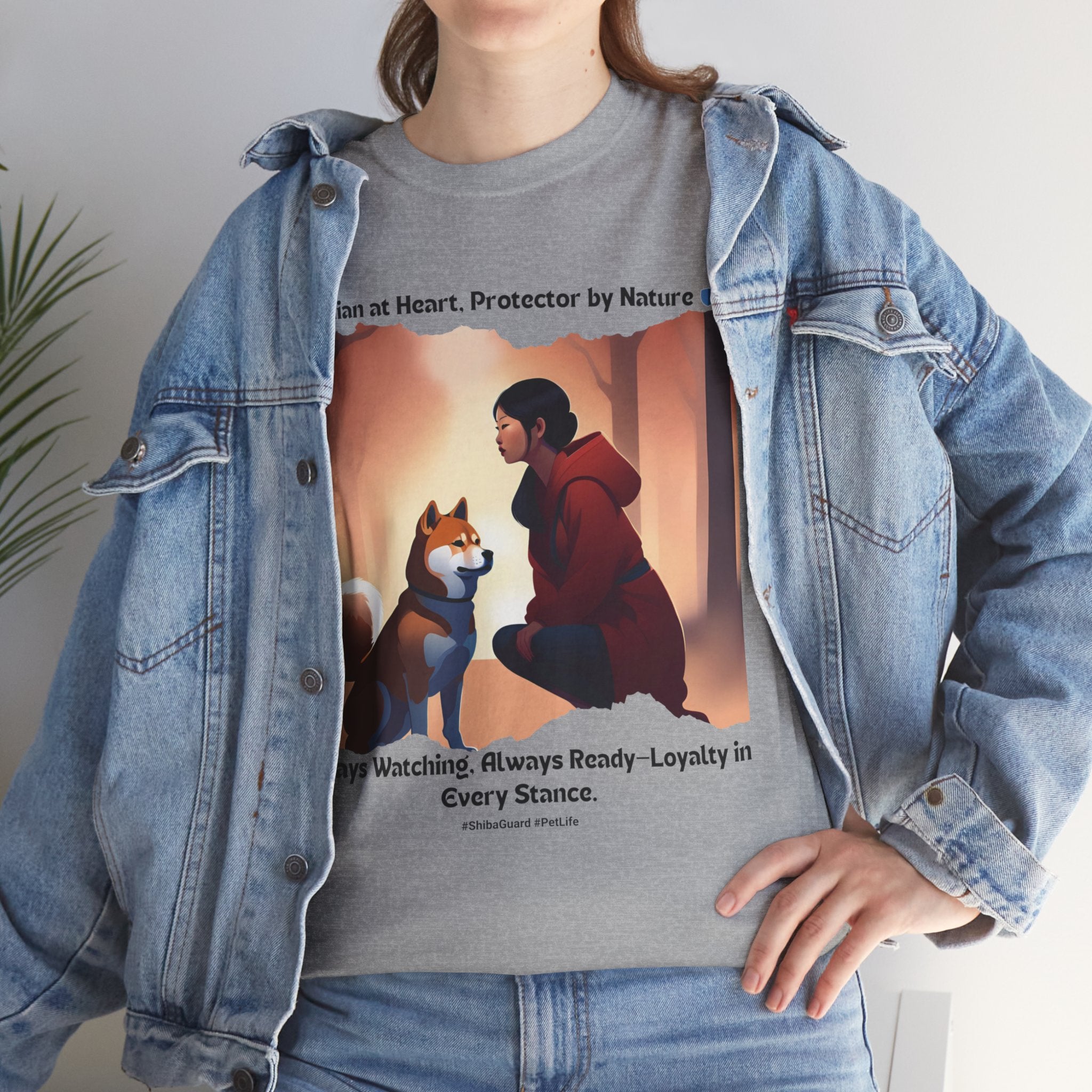 Women's - Guardian at Heart, Protector by Nature: Shiba Inu T-Shirt