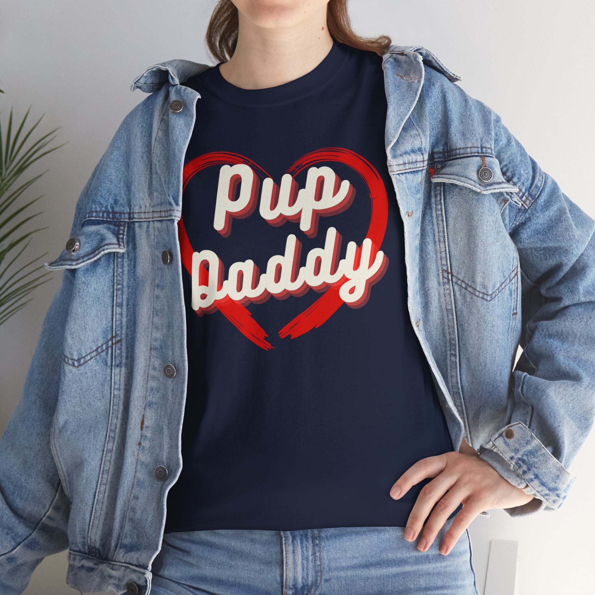 Men's - Pup Daddy Heart Dog T-Shirt