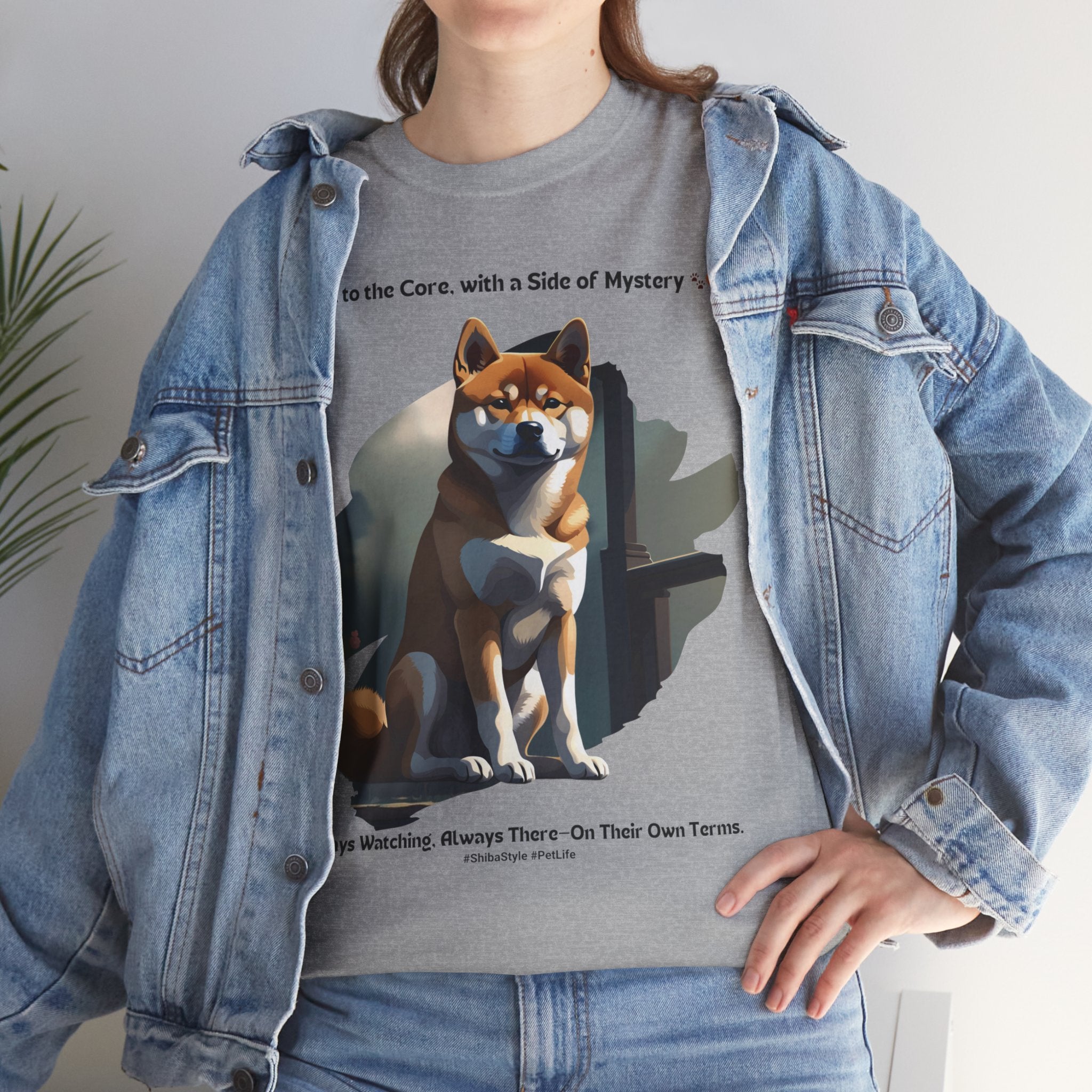 Unisex - Loyal to the Core, Mysterious to the End: Shiba Inu T-Shirt