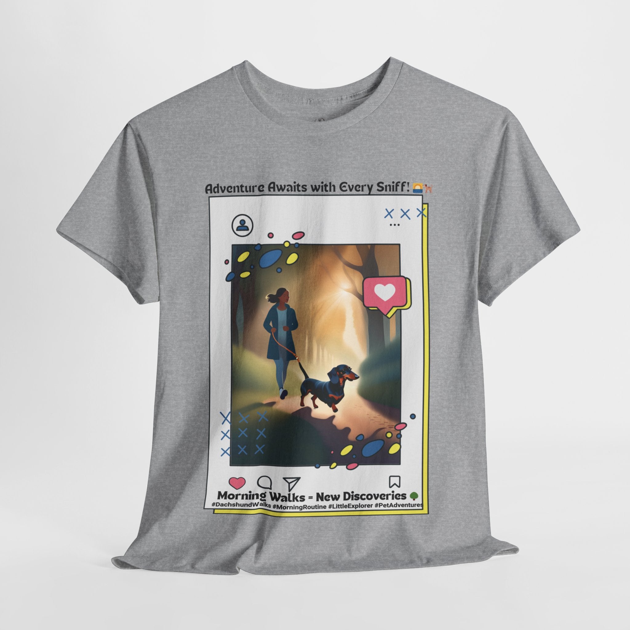 Women's - Morning Walks with Max: Dachshund Exploration T-Shirt