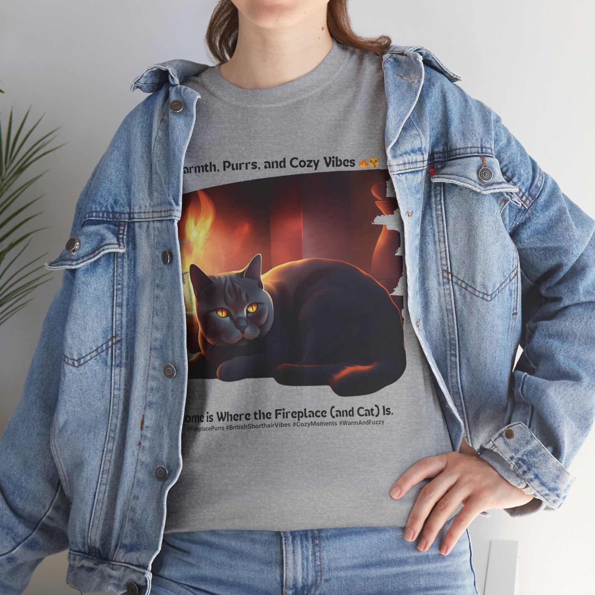 Unisex - Home is Where the Cat Is: British Shorthair T-Shirt