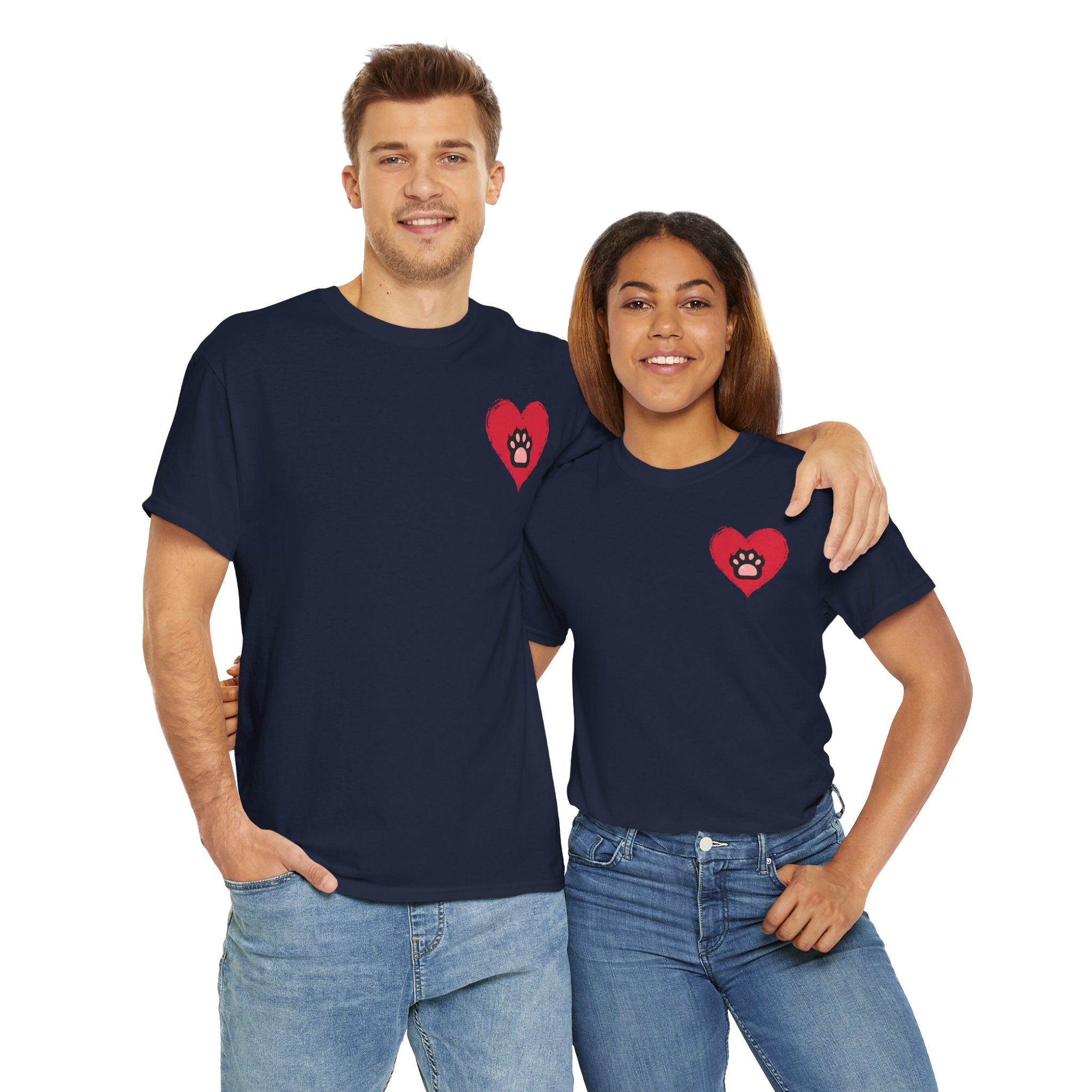 Unisex - Paw Print Love  T-Shirt