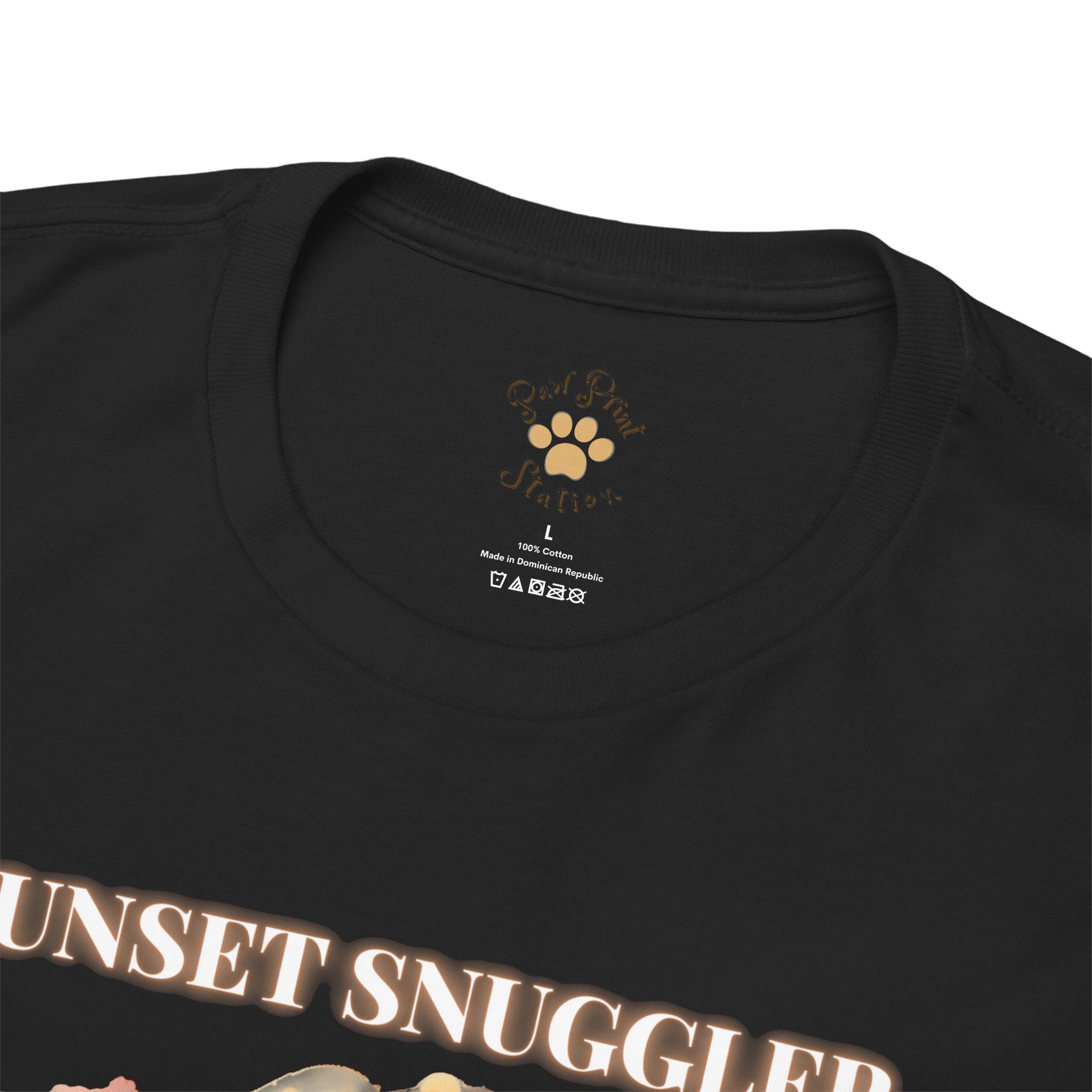 Unisex “Sunset Snuggler” Shih Tzu T-Shirt – Pet Parent Gift, Summer Vibes Tee