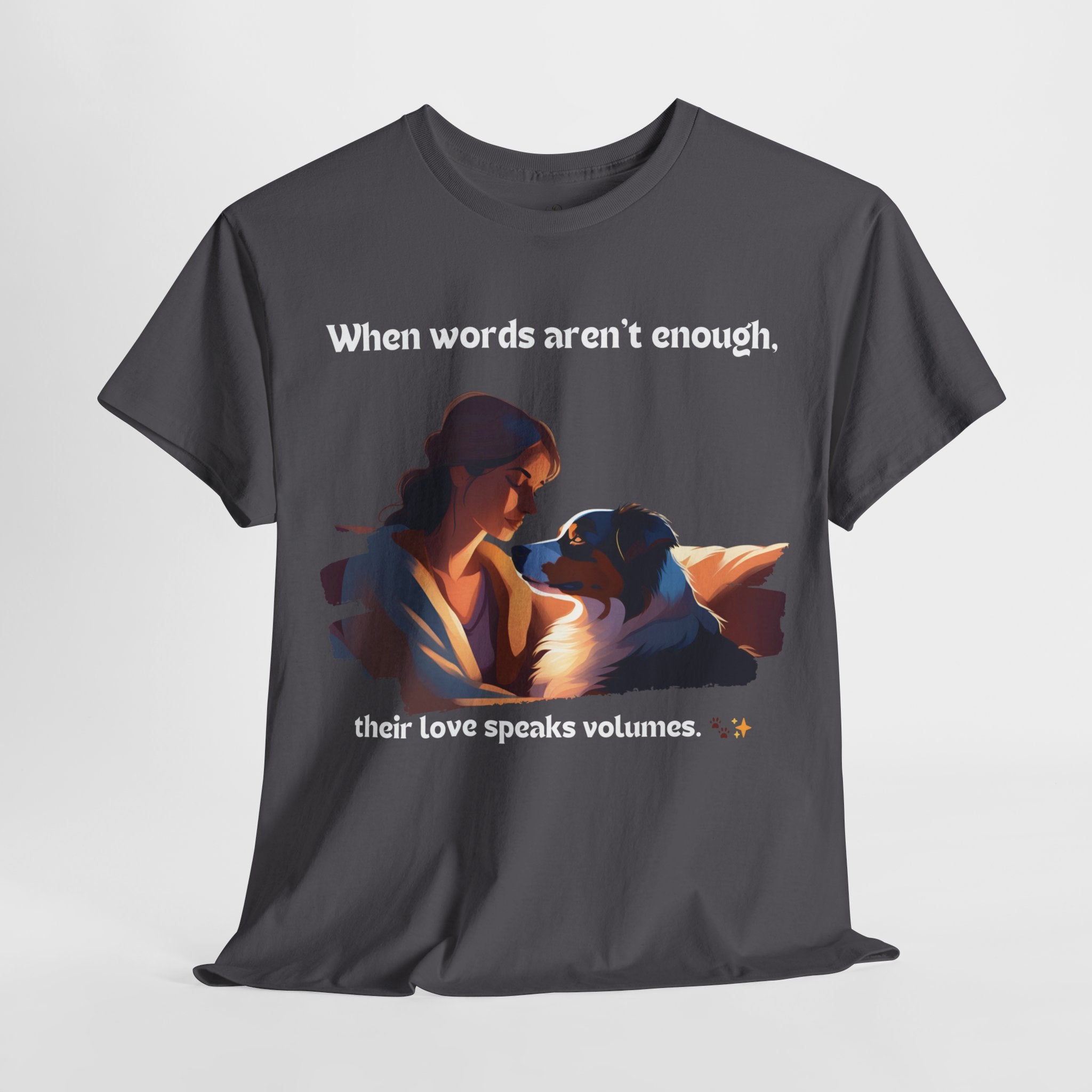 Women's - When Words Aren't Enough: Aussie Love T-Shirt