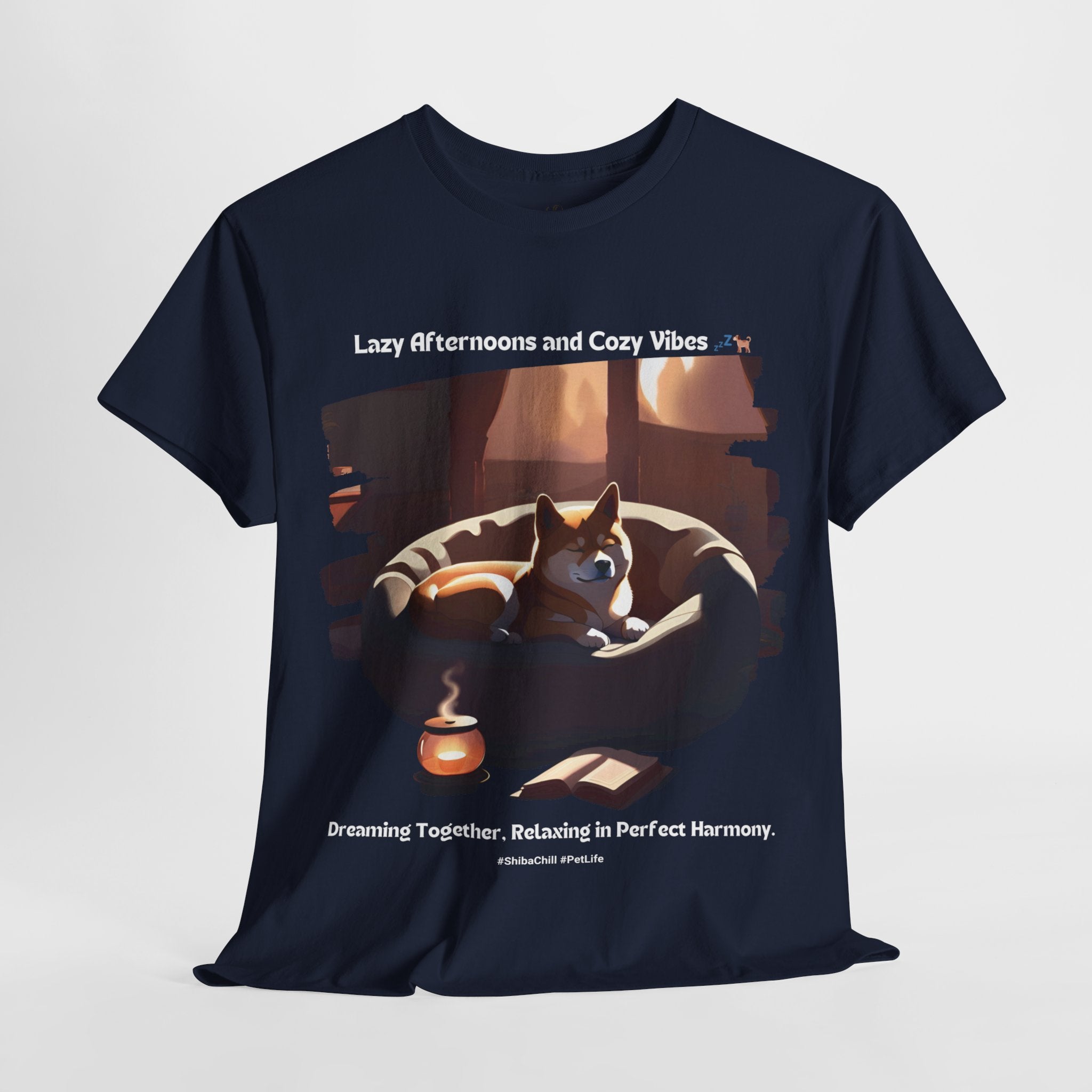 Unisex - Lazy Afternoons and Cozy Vibes: Shiba Inu Chill T-Shirt