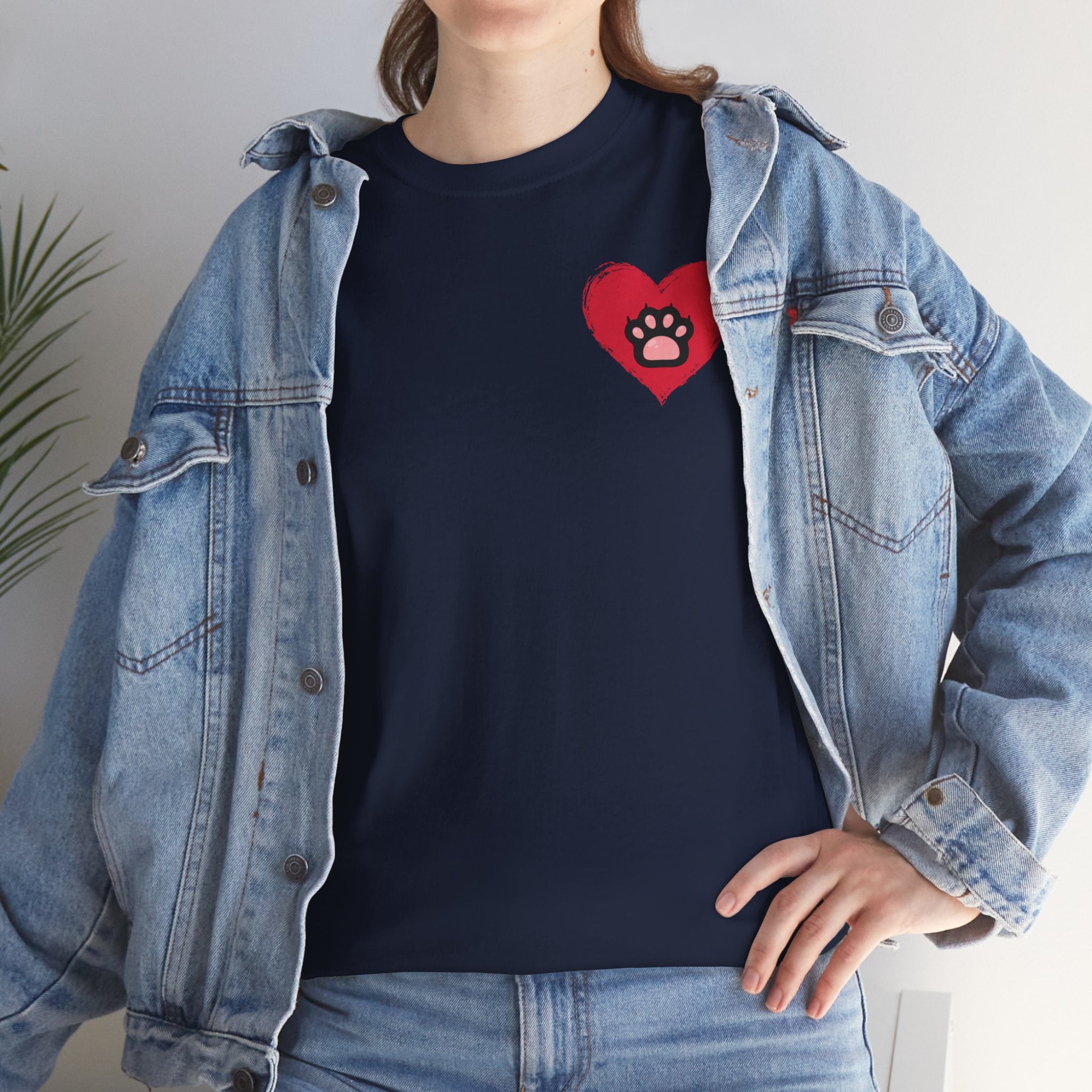 Unisex - Paw Print Love  T-Shirt