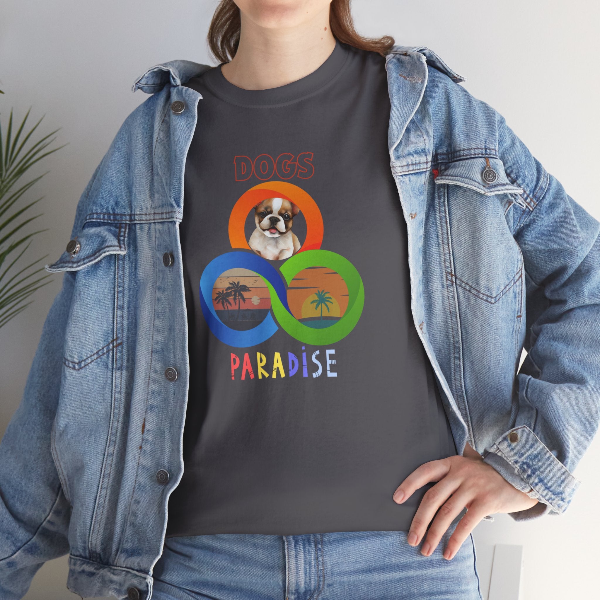 Unisex - Dog's Paradise French Bulldog T-Shirt